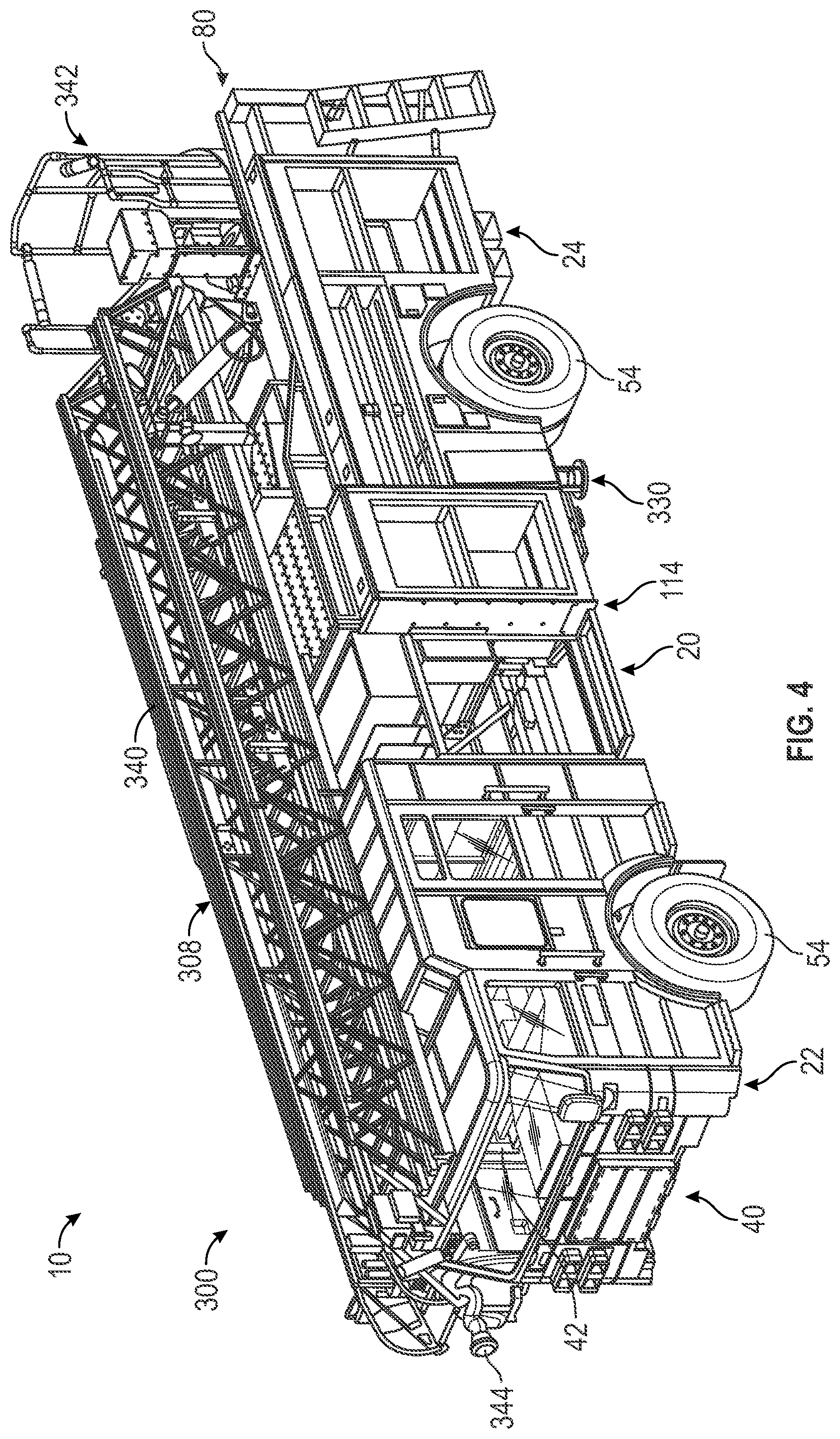 Patent US12311723 Figure 4 – Systems and methods for a suspension assembly on an electrified vehicle