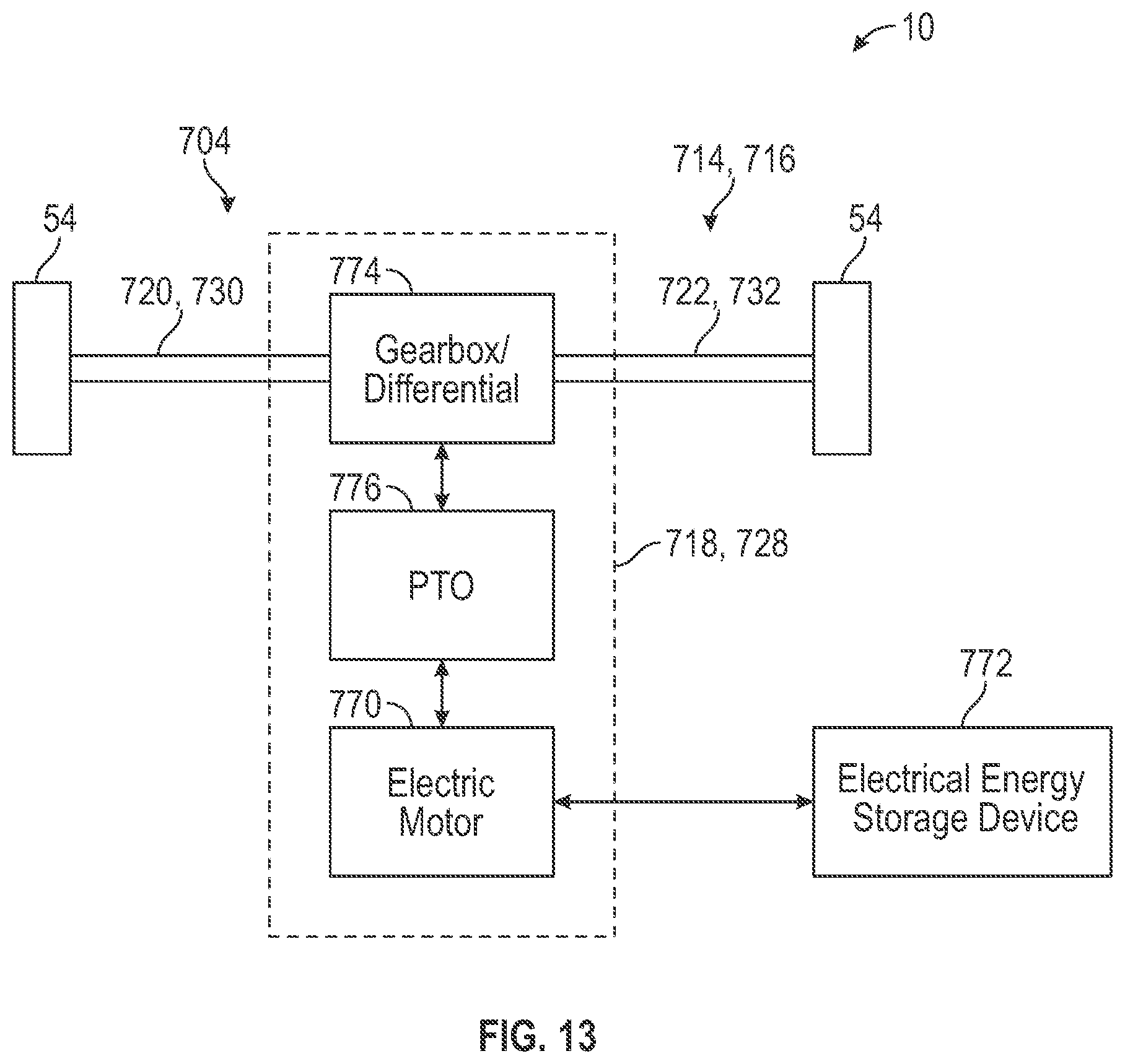Patent US12311723 Figure 13 – Systems and methods for a suspension assembly on an electrified vehicle