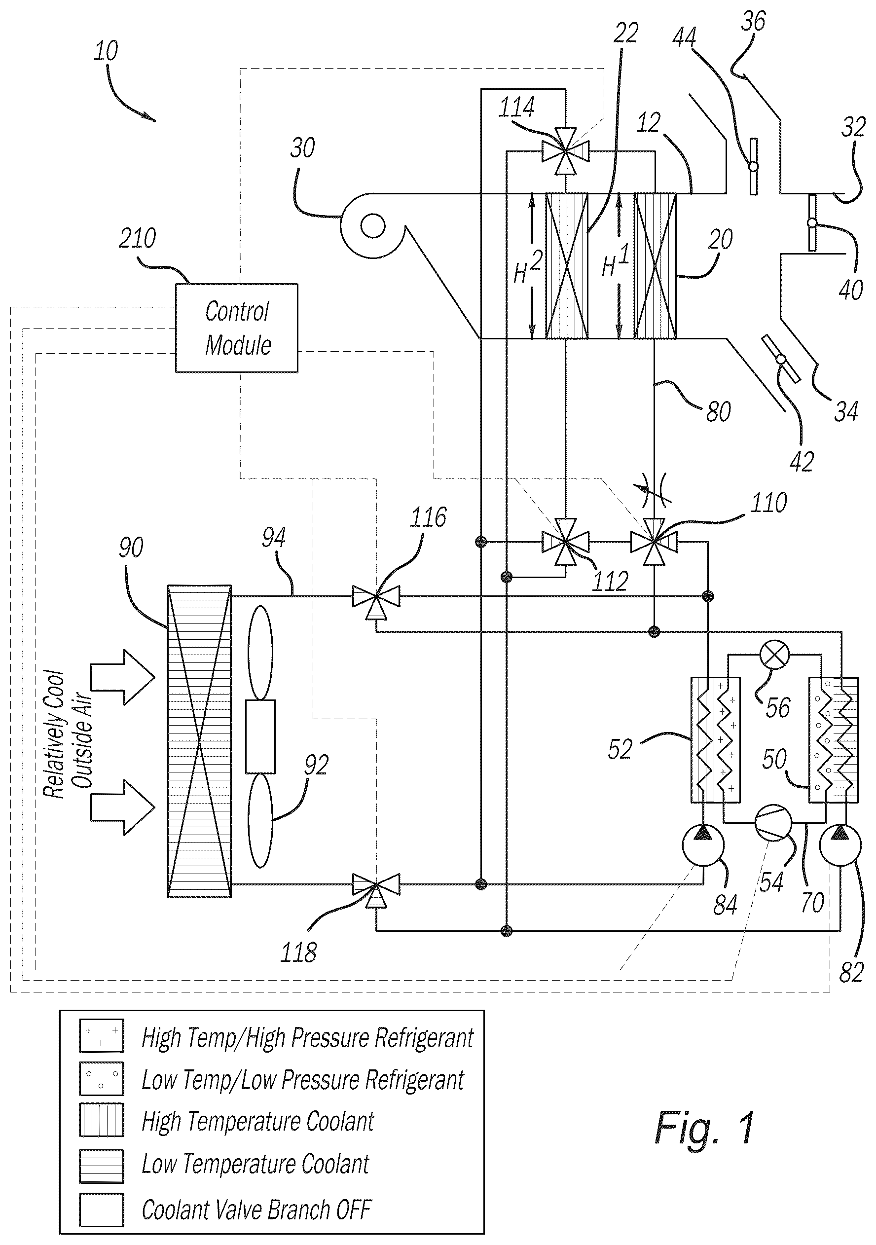 Patent US12311724 Figure 1 – HVAC system