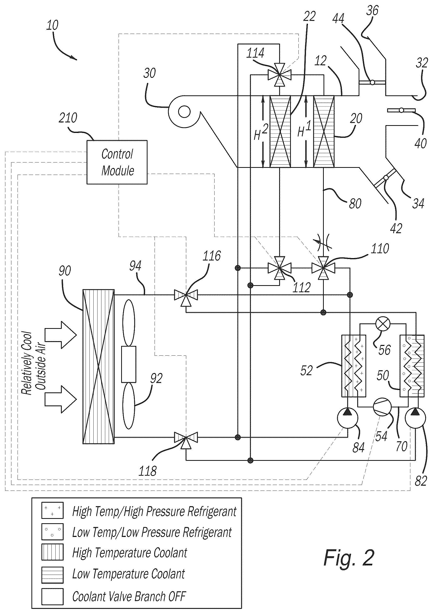 Patent US12311724 Figure 2 – HVAC system