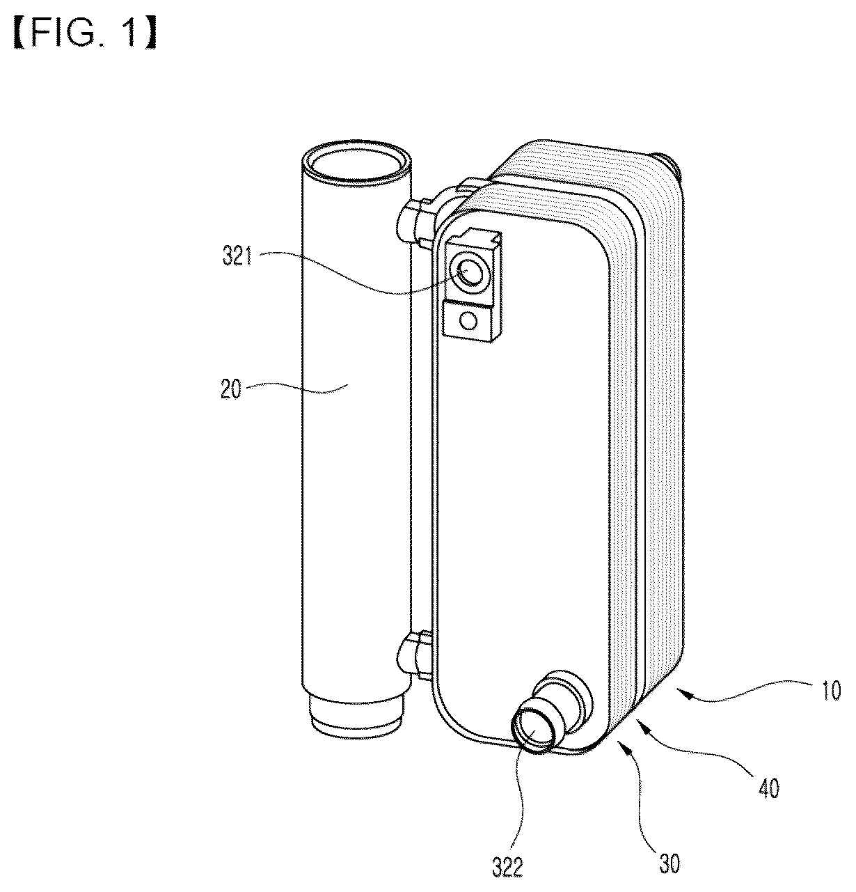 Patent US12311727 — Heat exchanger for vehicles — Figure 1