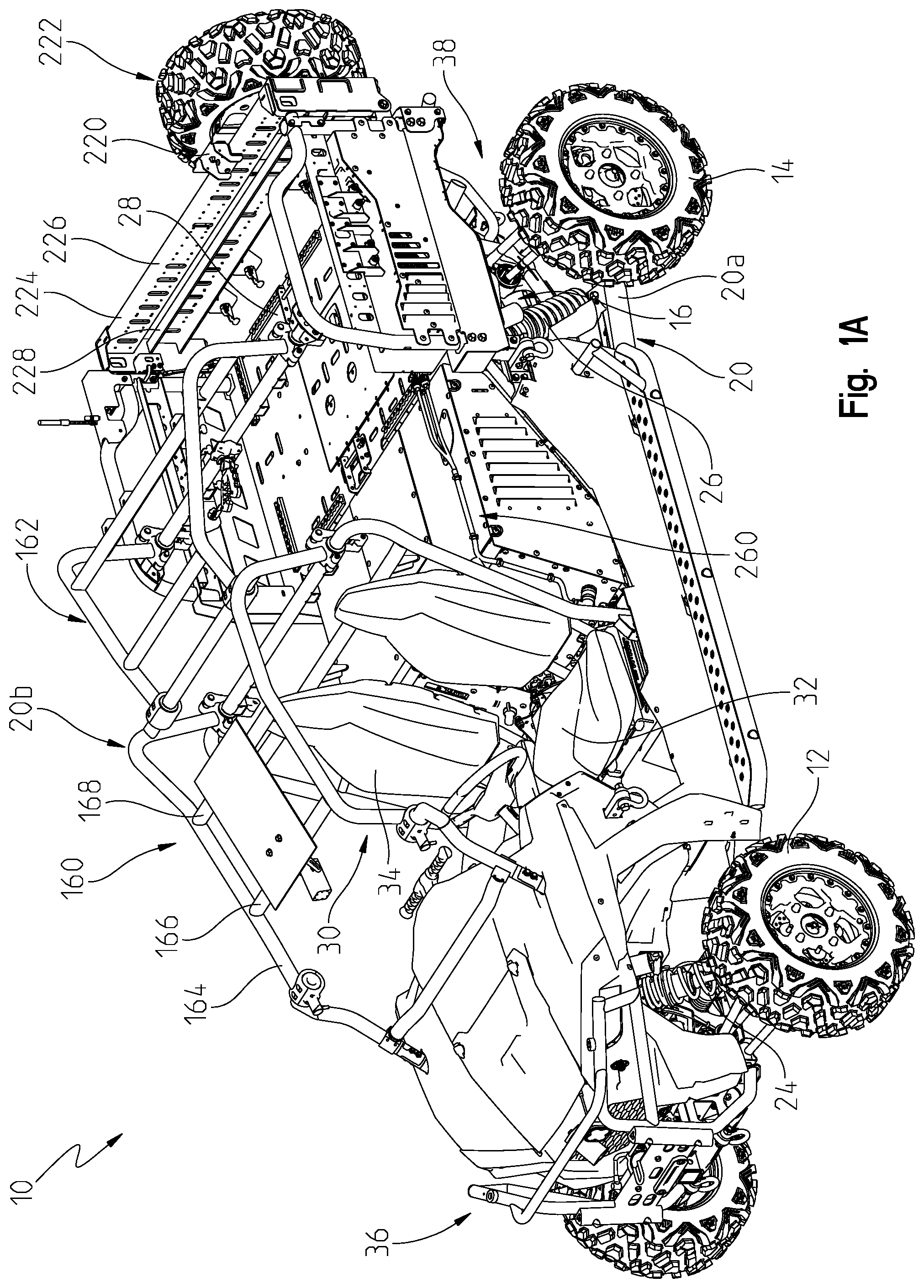 Patent US12311728 — Hybrid utility vehicle — Figure 1