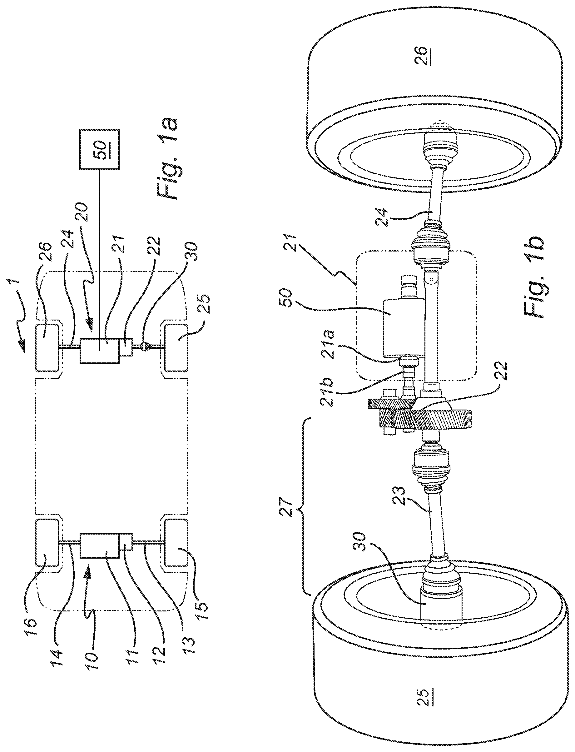Patent US12311745 — Drive shaft arrangement and a vehicle comprising said arrangement — Figure 1