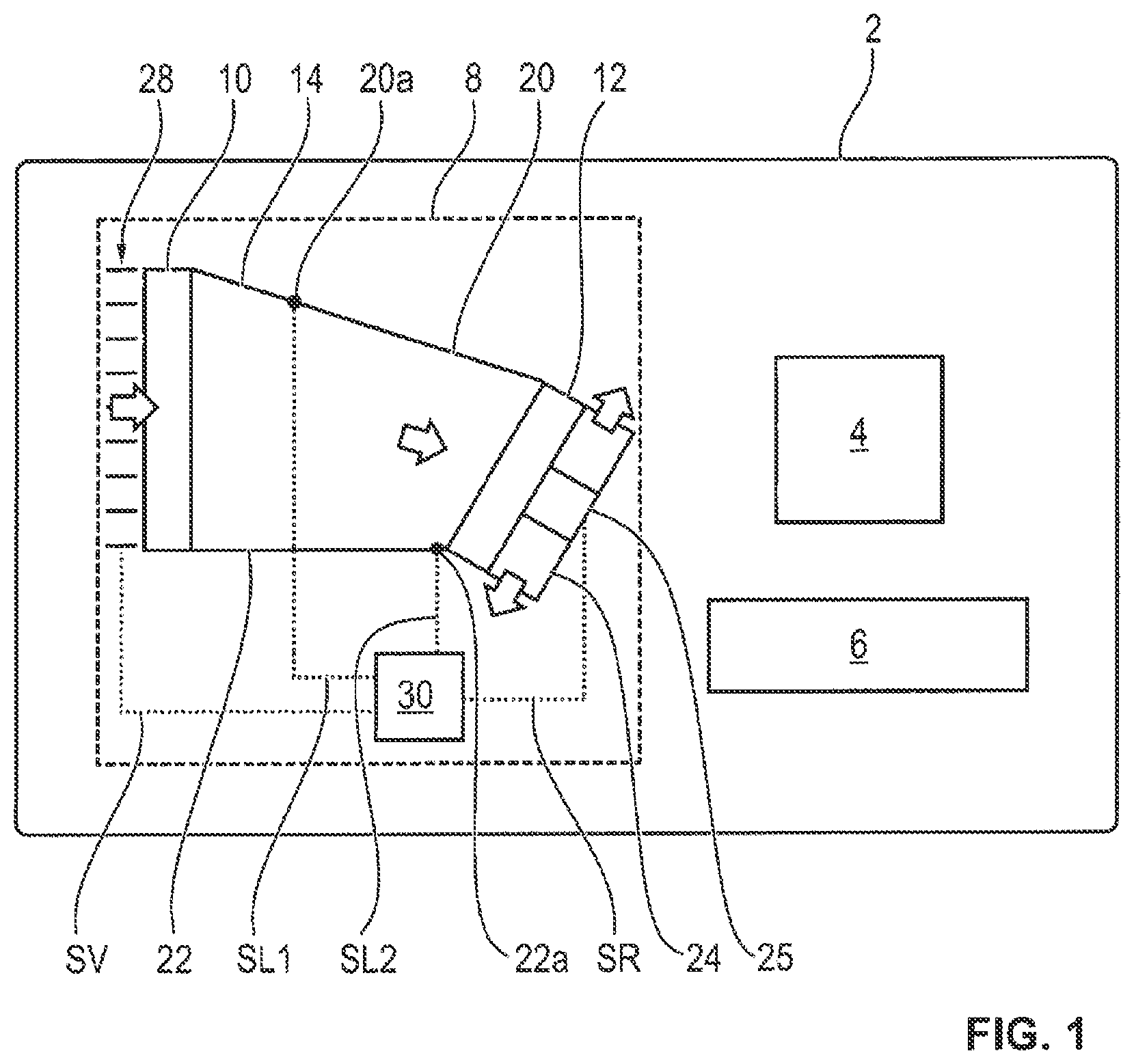 Patent US12311749 — Cooling device for a motor vehicle — Figure 1