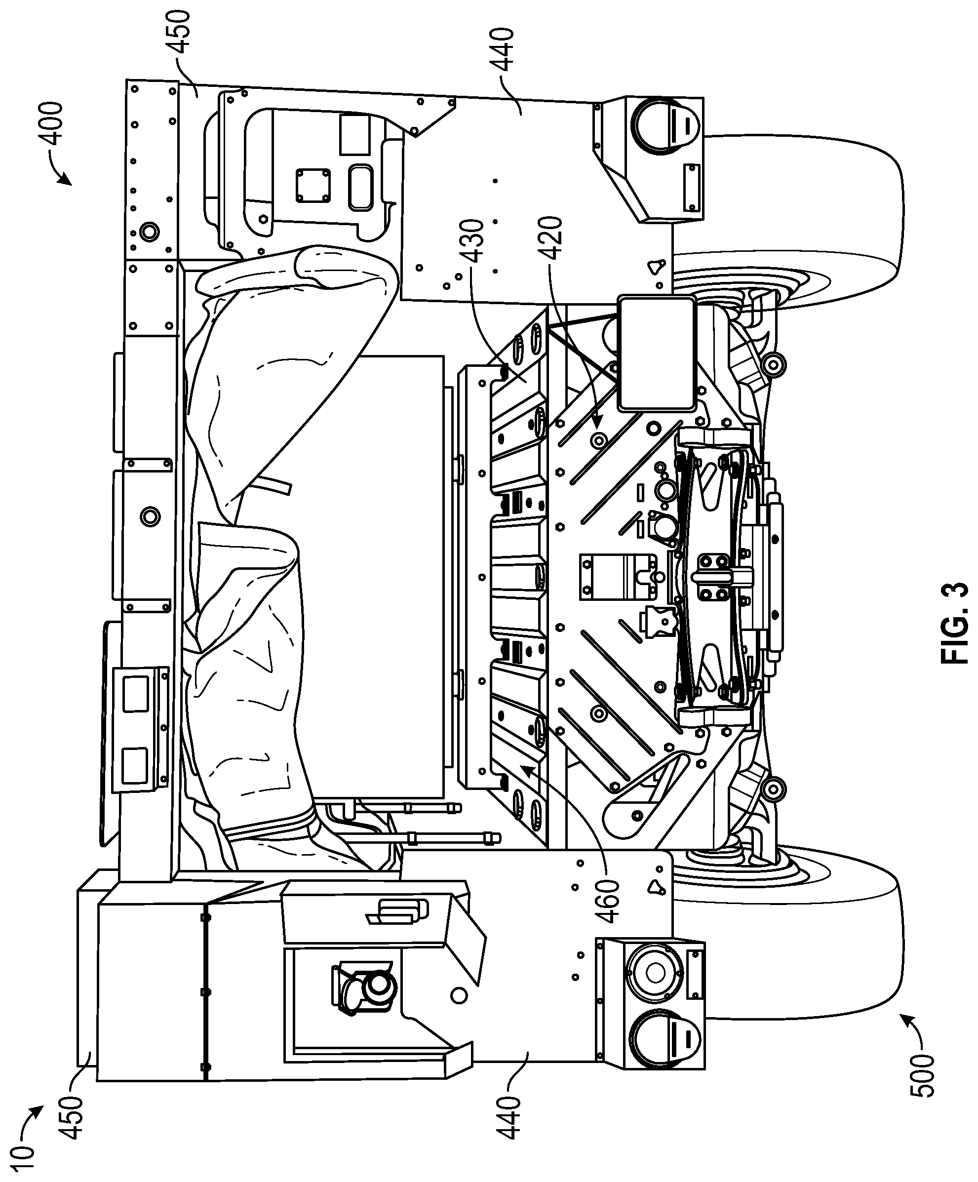 Patent US12311754 Figure 3 – Power export system for a military vehicle