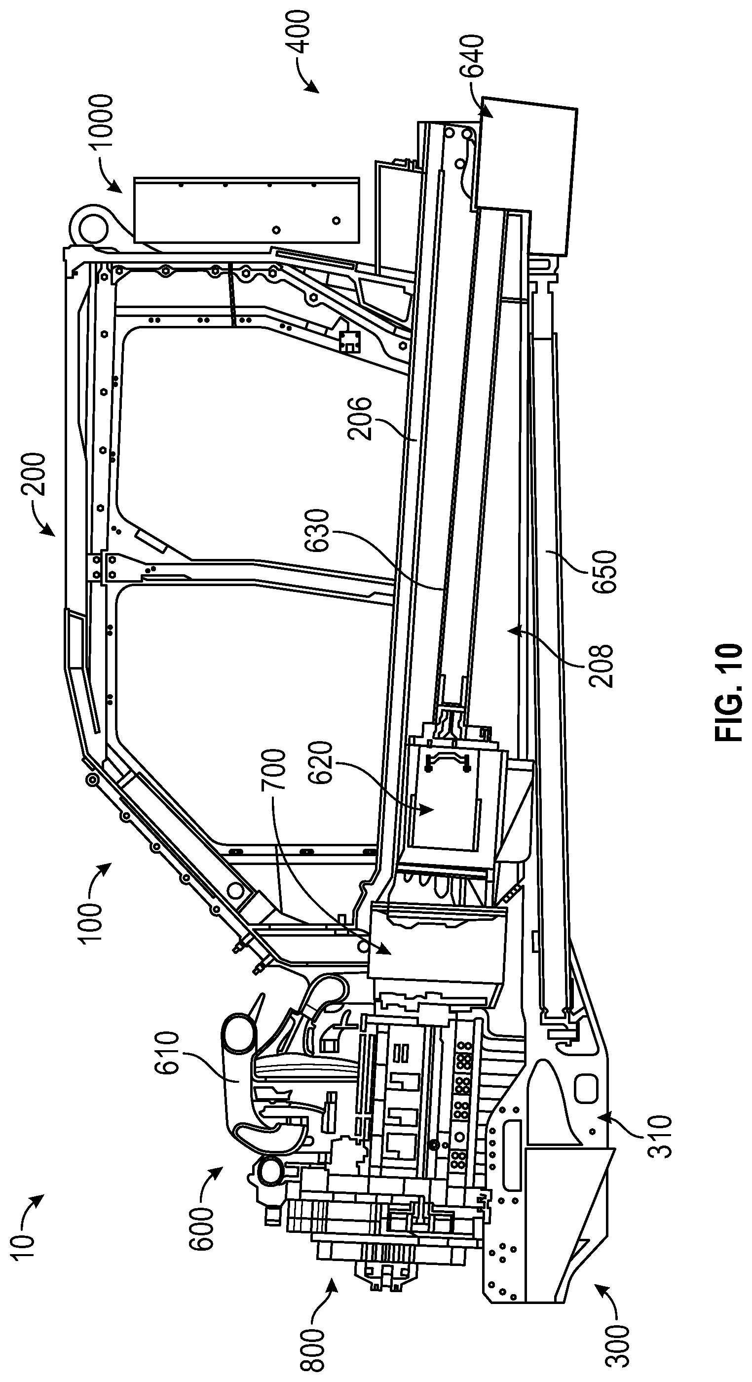 Patent US12311754 Figure 10 – Power export system for a military vehicle
