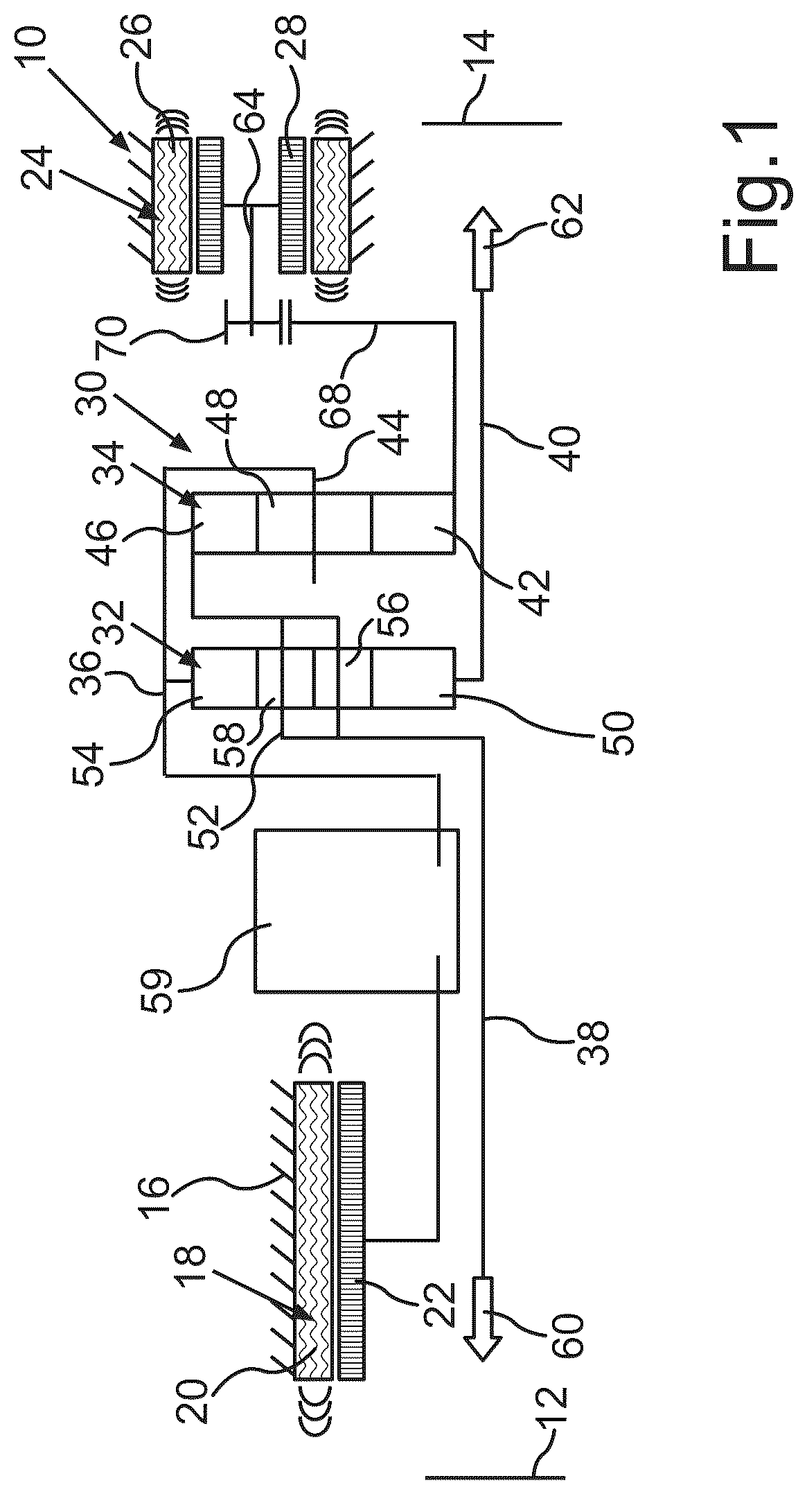 Patent US12311756 — Electric drive unit for a motor vehicle, in particular for a motor car — Figure 1