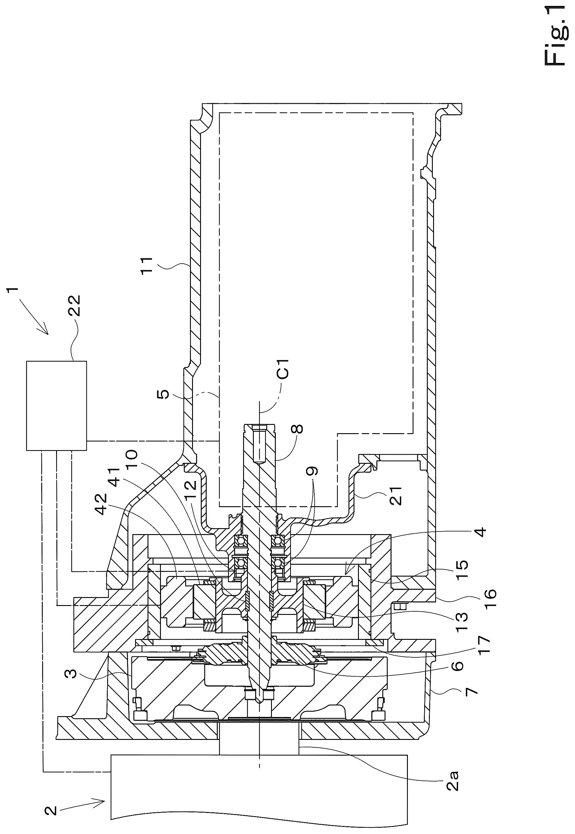 Patent US12311757 — Power transmission mechanism — Figure 1