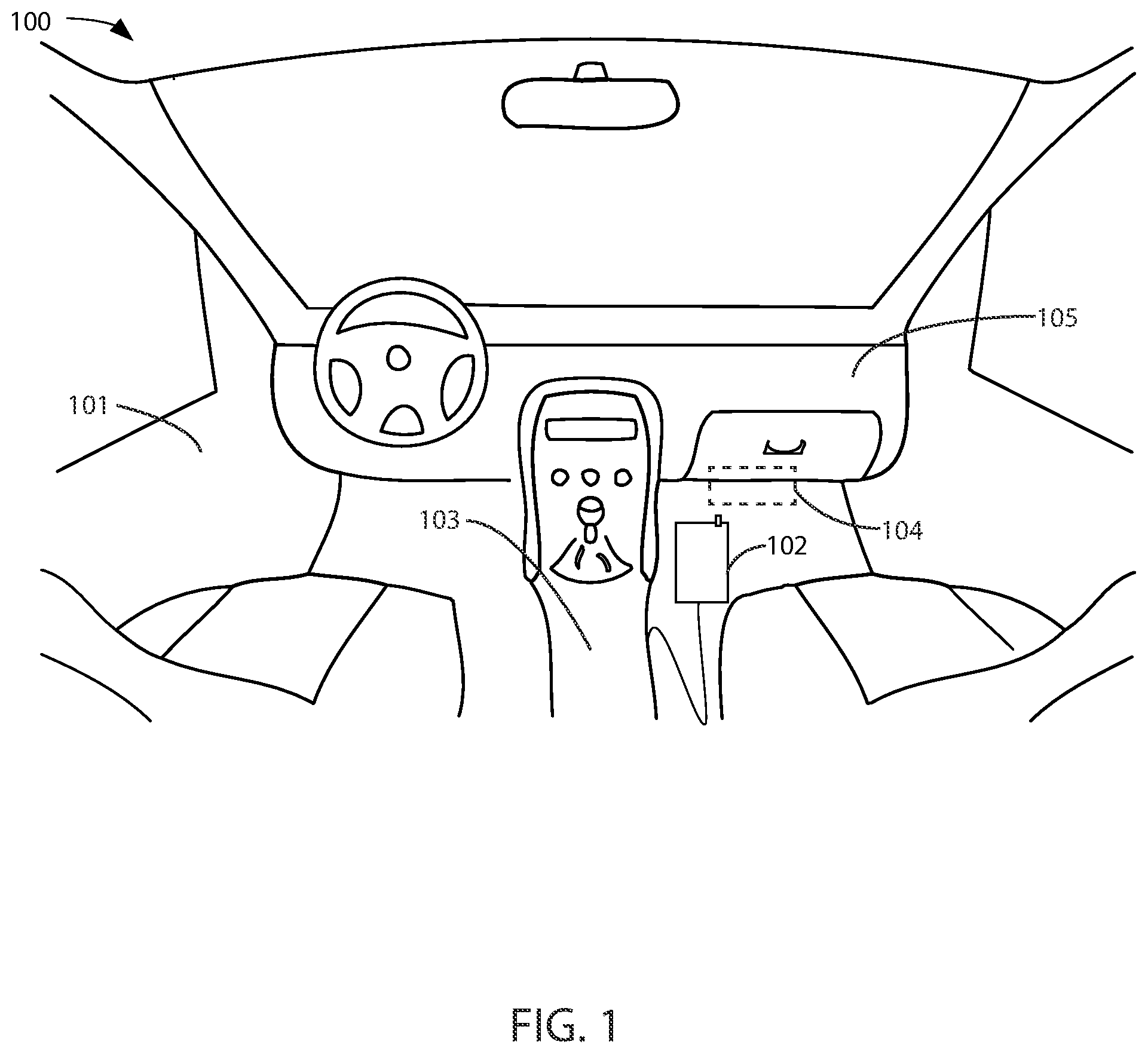 Patent US12311759 — Wireless vehicle interface for immobilization system — Figure 1
