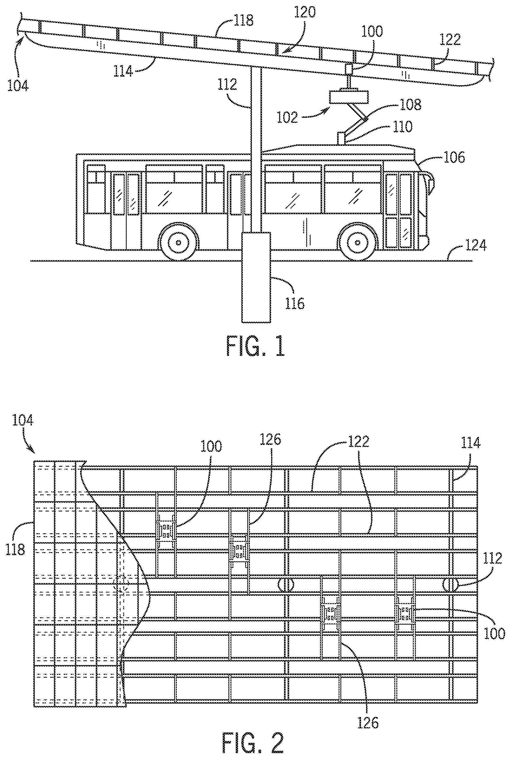 Patent US12311792 — Mounting system for an electric vehicle charging apparatus — Figure 1