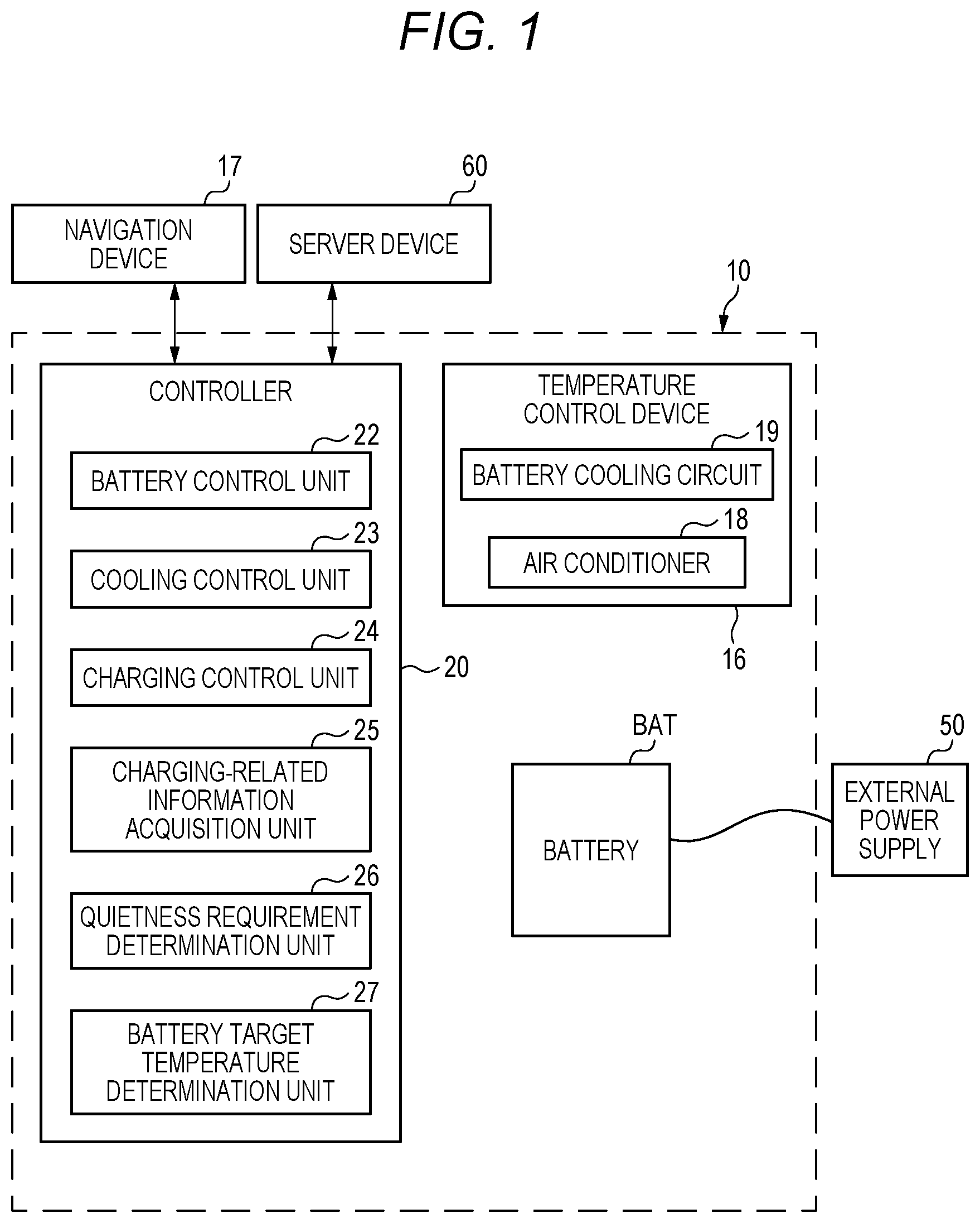 Patent US12311803 — Charging control system — Figure 1