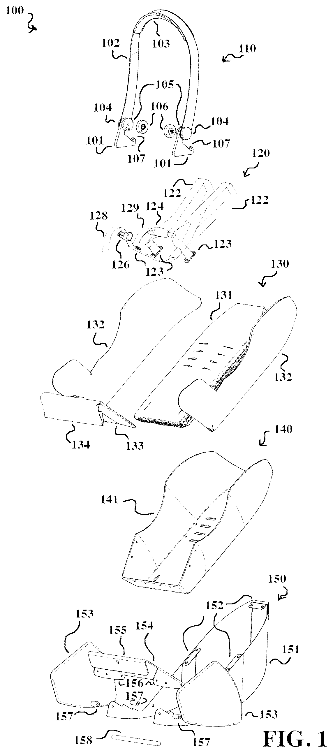 Patent US12311809 — Child safety seat — Figure 1