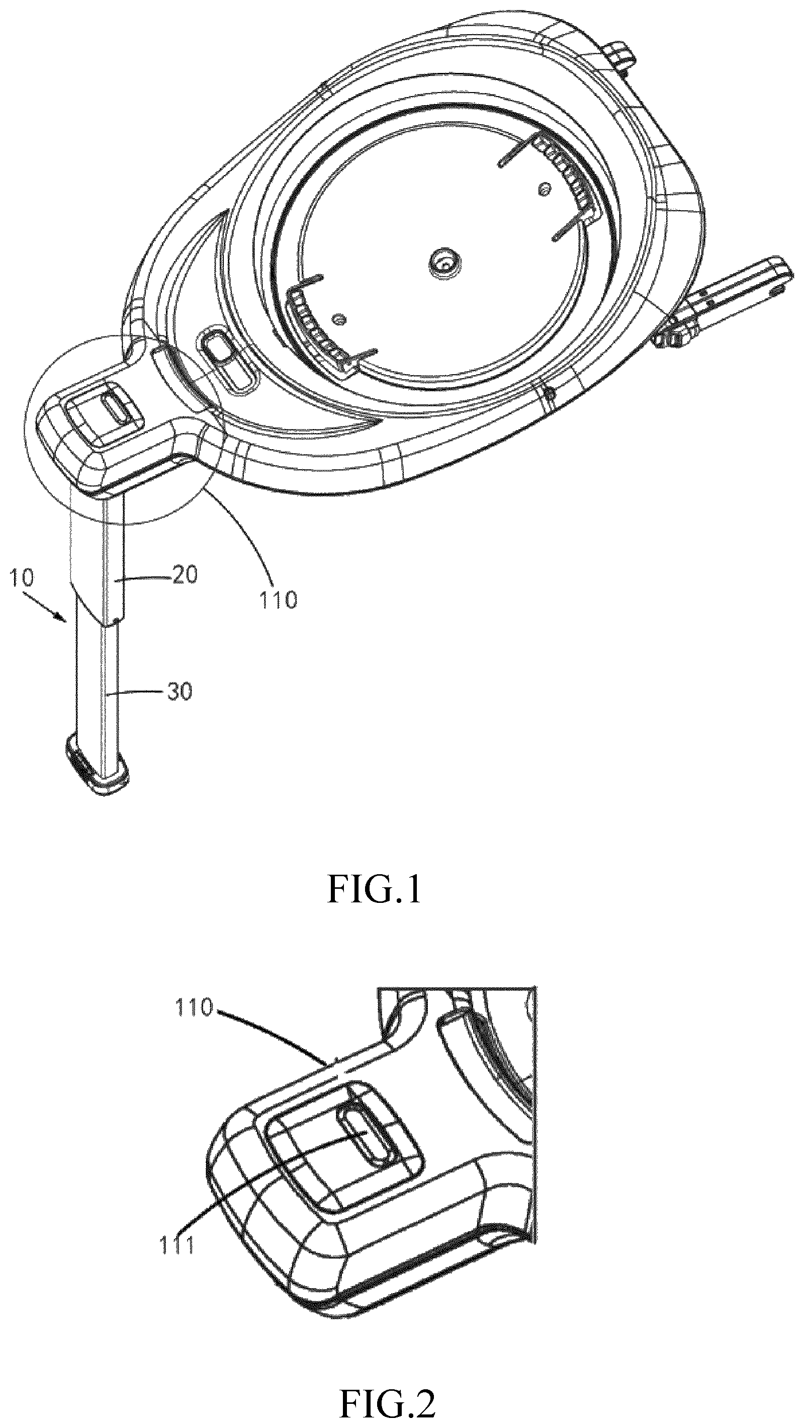 Patent US12311812 — Indicator assembly of a supporting leg device for a safety seat and safety seat — Figure 1