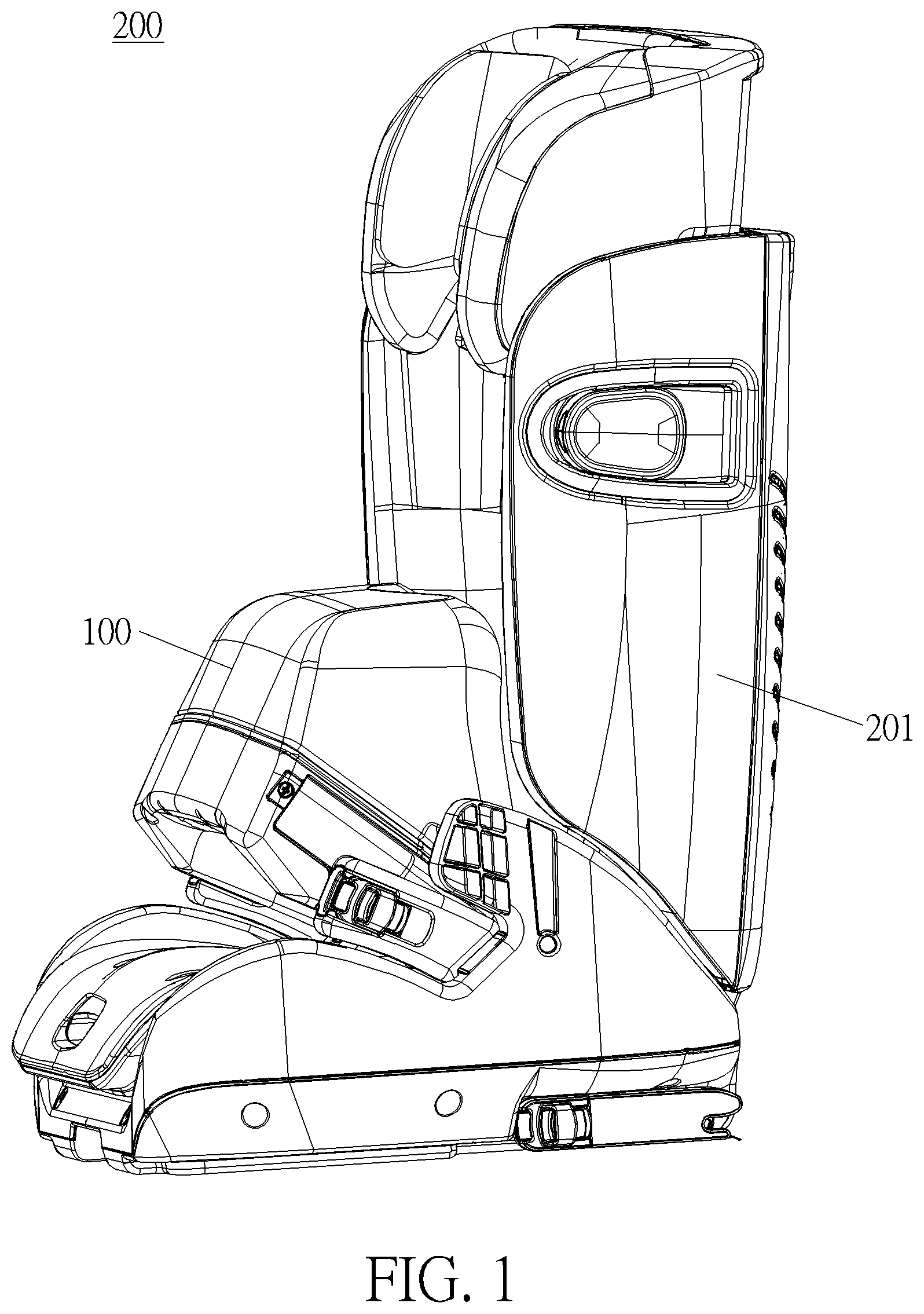Patent US12311813 — Accessory and infant seat having accessory — Figure 1