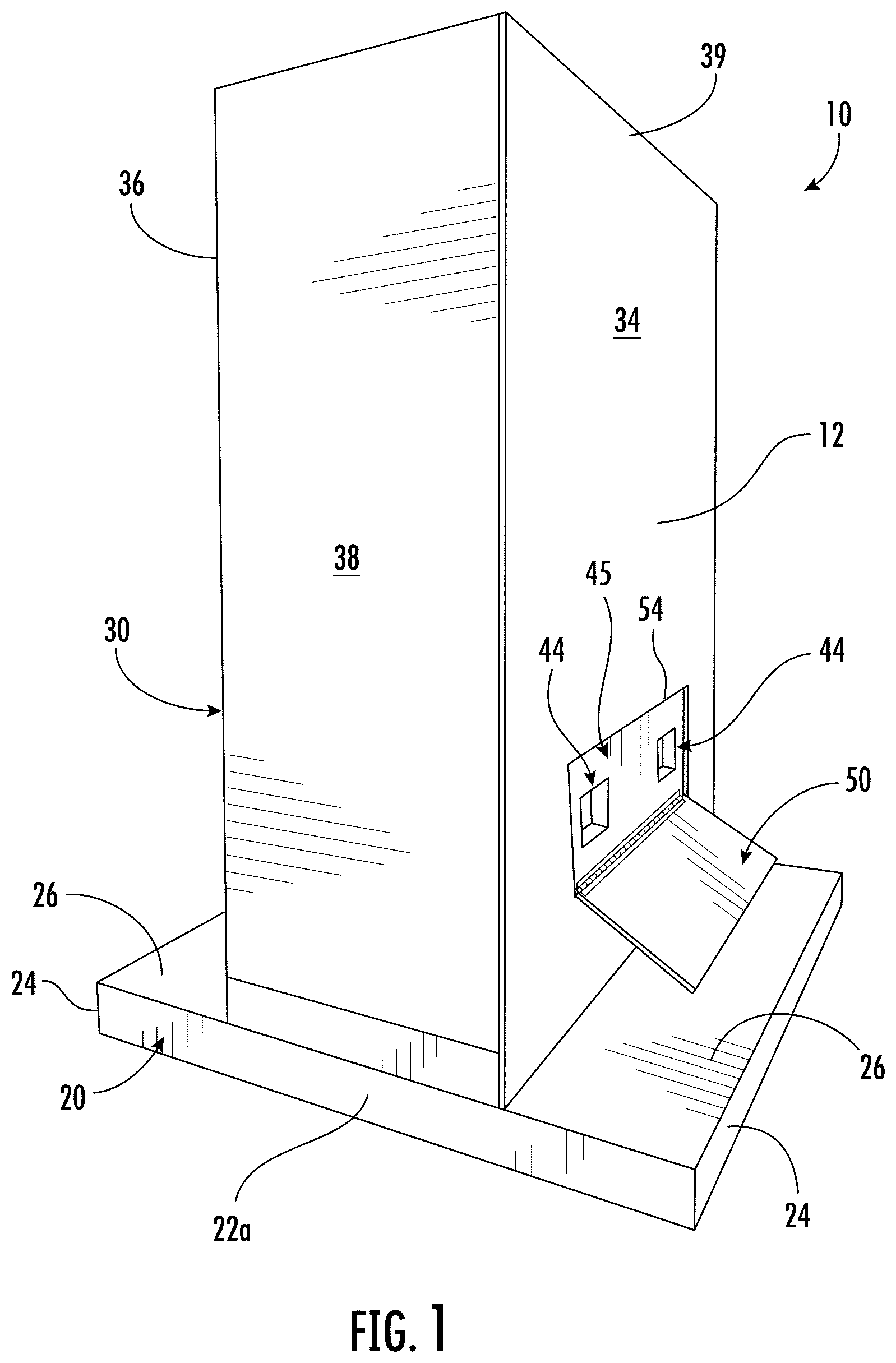Patent US12311830 — Bulkhead for trailers and shipping containers — Figure 1