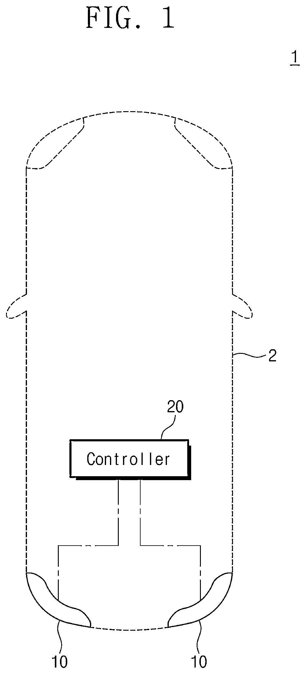 Patent US12311834 — Lamp for vehicle and method for controlling the same — Figure 1