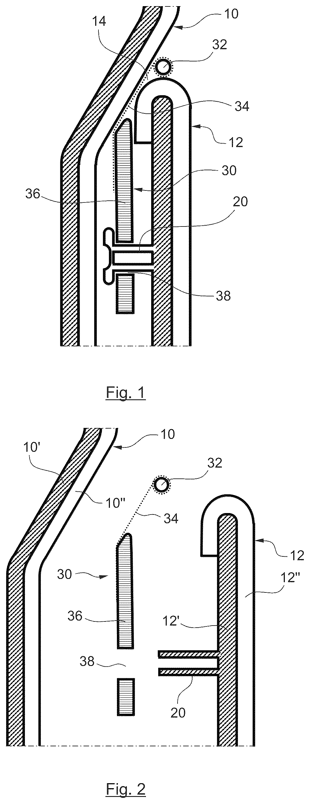 Patent US12311840 — Lighting device, interior trim assembly including the lighting device and method of manufacturing a trim assembly — Figure 1