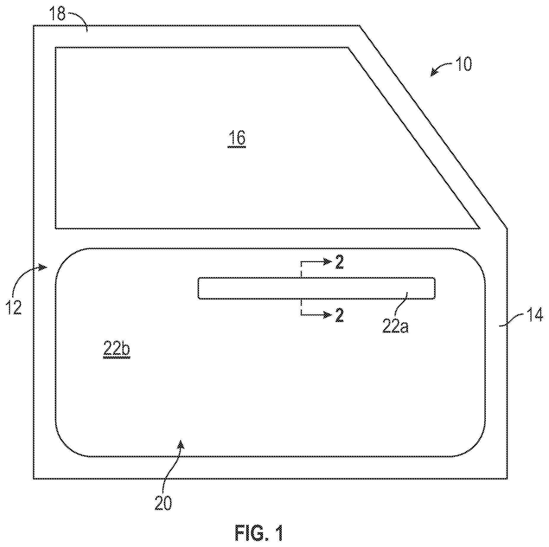Patent US12311848 — Nesting two-step snap connection for serviceable components — Figure 1