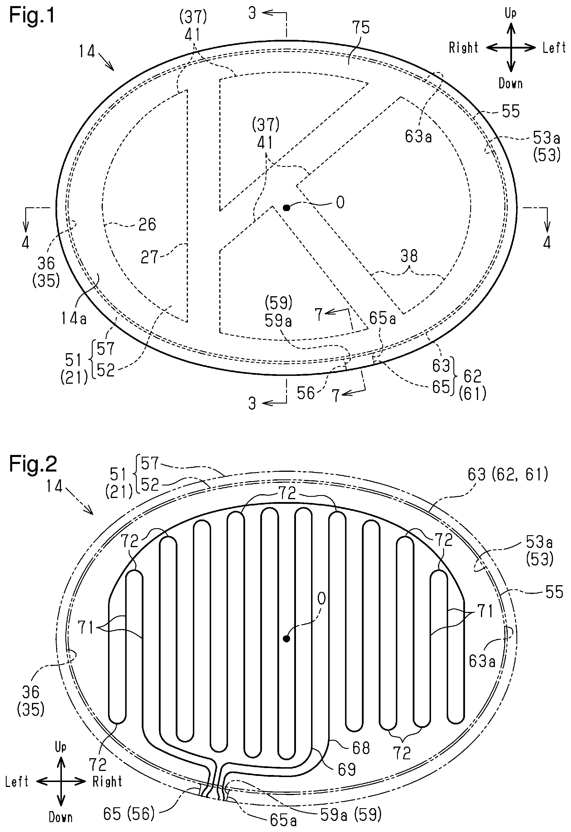 Patent US12311850 Figure 1 – Vehicle exterior part