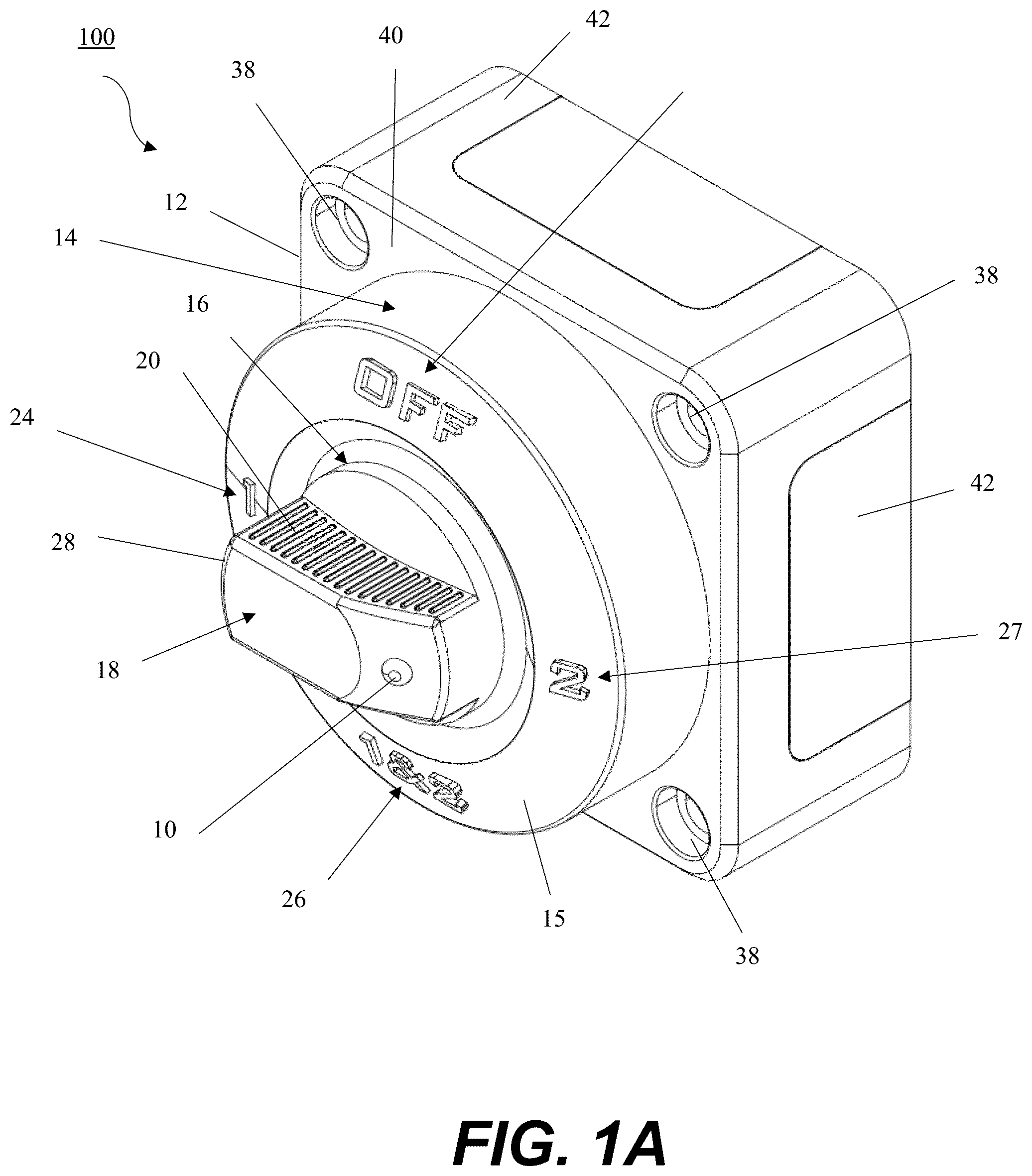 Patent US12311851 — Watercraft battery switch system with visual indicator — Figure 1