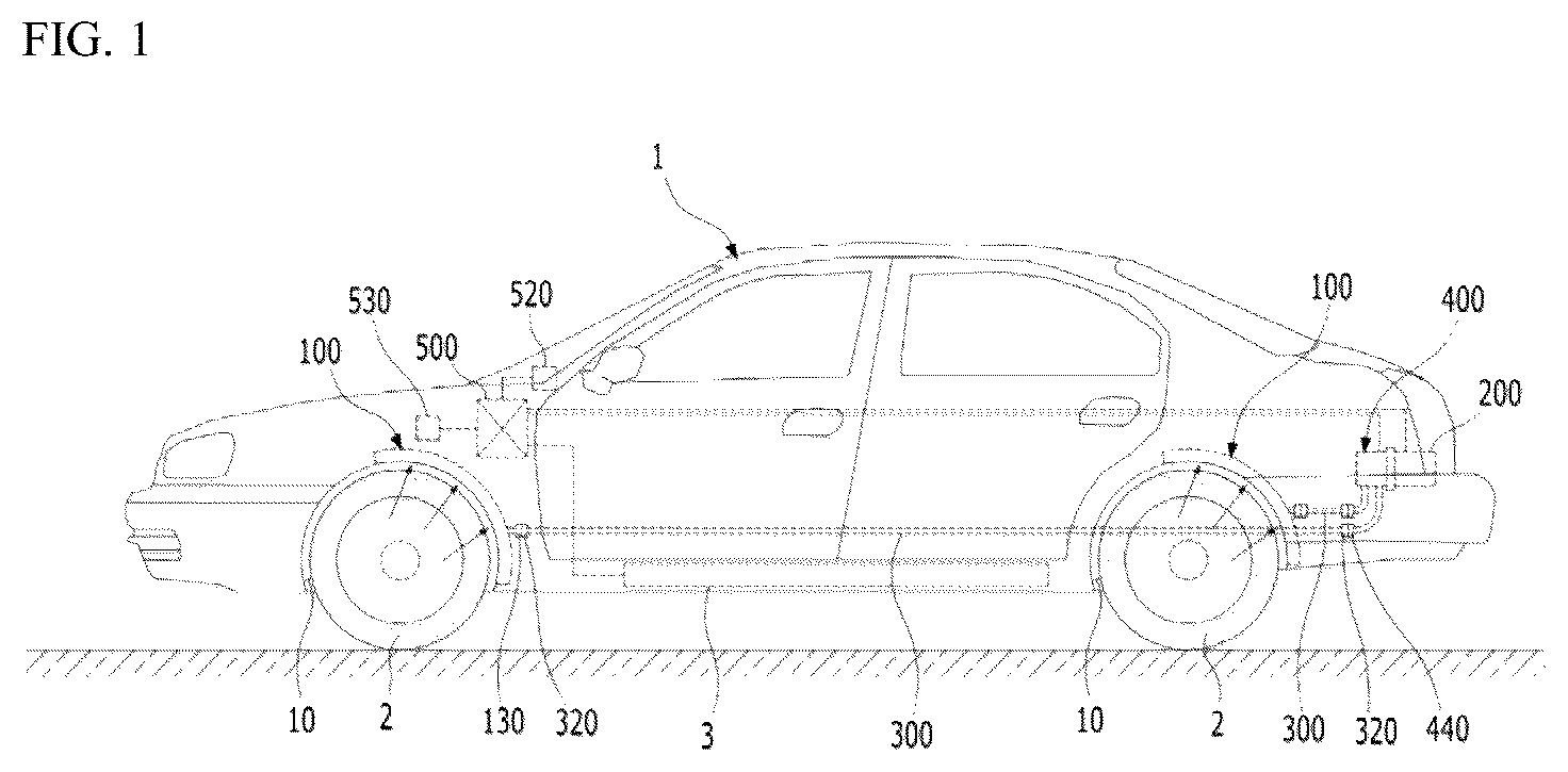 Patent US12311893 Figure 1 – Dust collector for vehicle