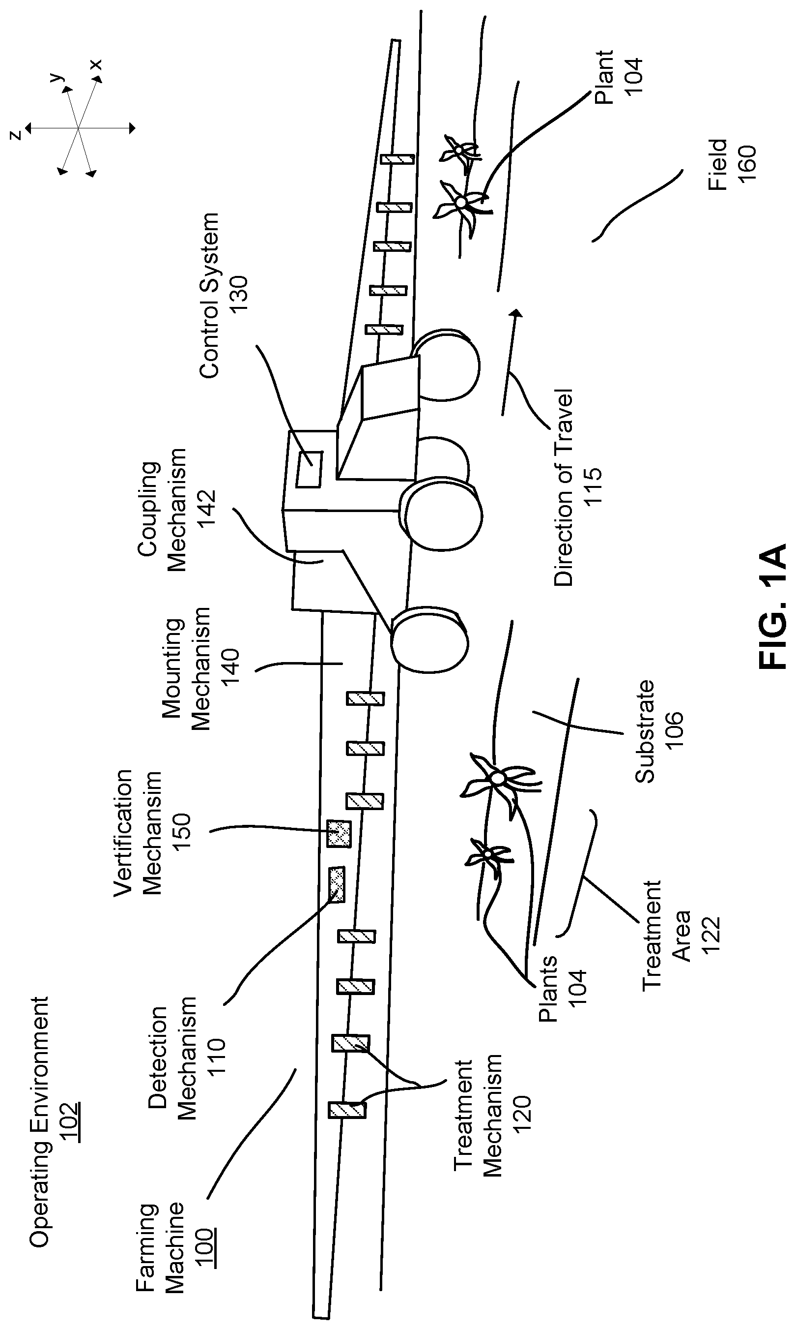 Patent US12311926 — Work machine distance prediction and action control — Figure 1