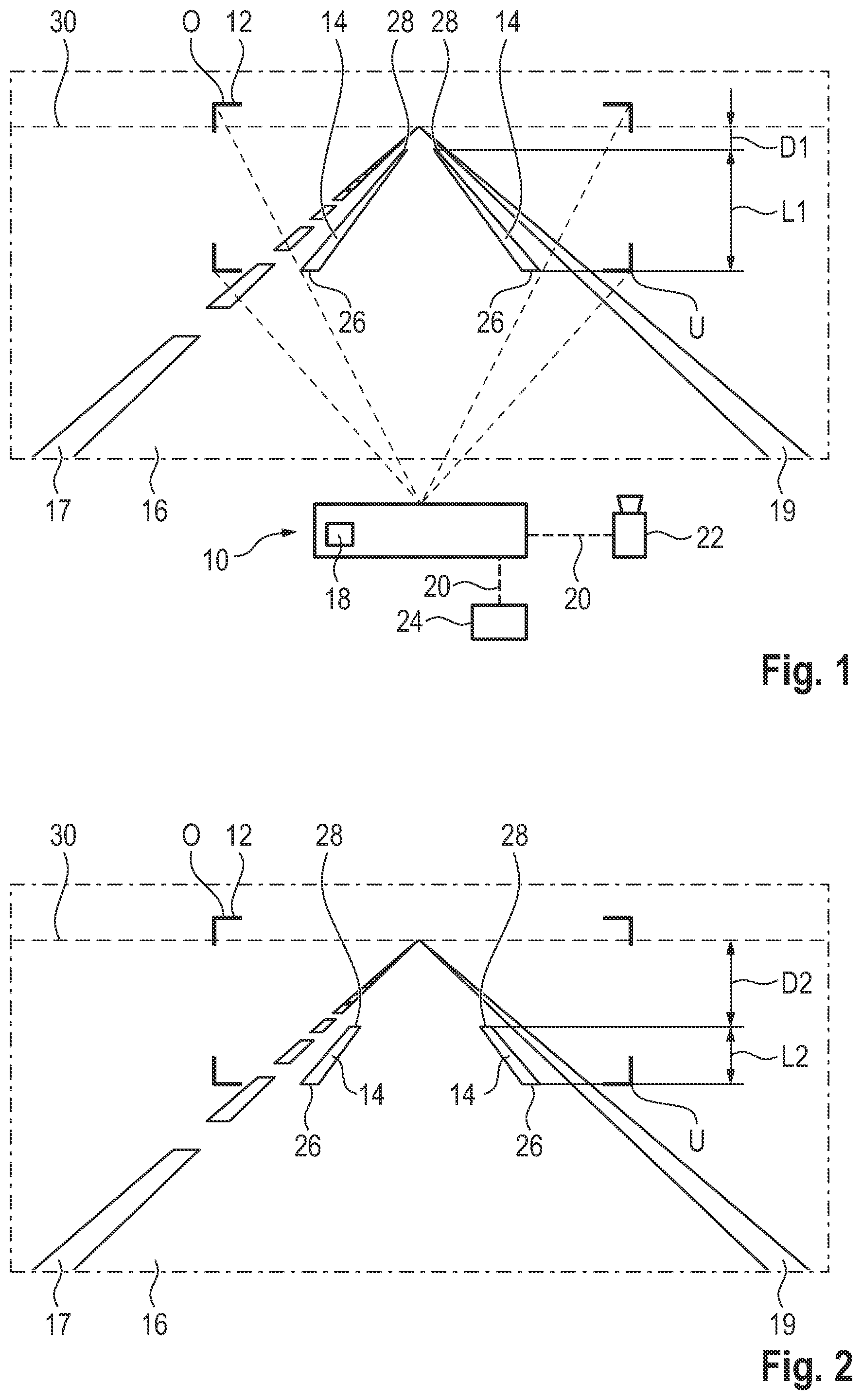 Patent US12311929 — Lane-related visual assistance function in a head-up display for a motor vehicle — Figure 1