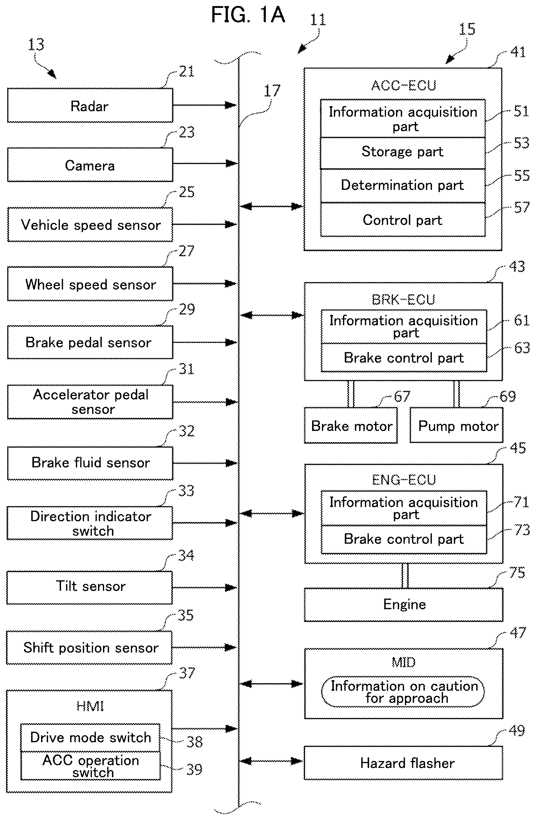 Patent US12311939 — Rapid acceleration suppression device — Figure 1
