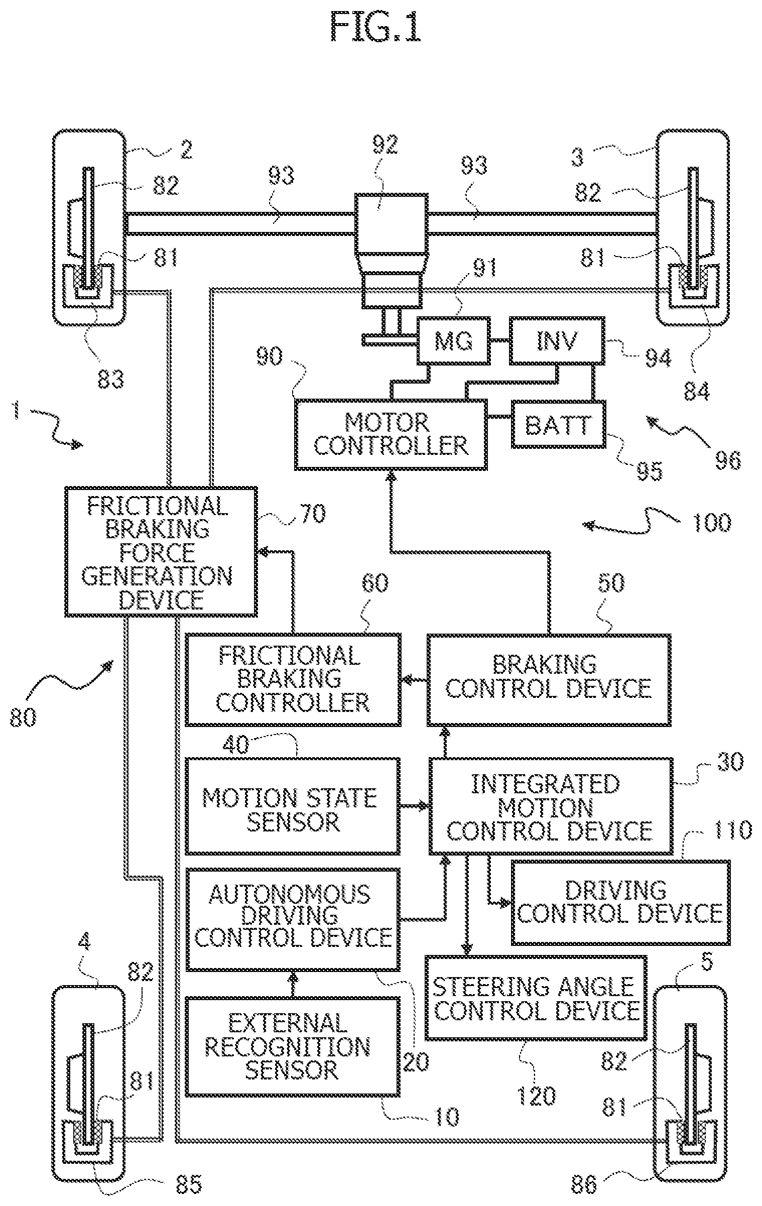 Patent US12311946 — Vehicle control device, vehicle control method, and vehicle control system — Figure 1