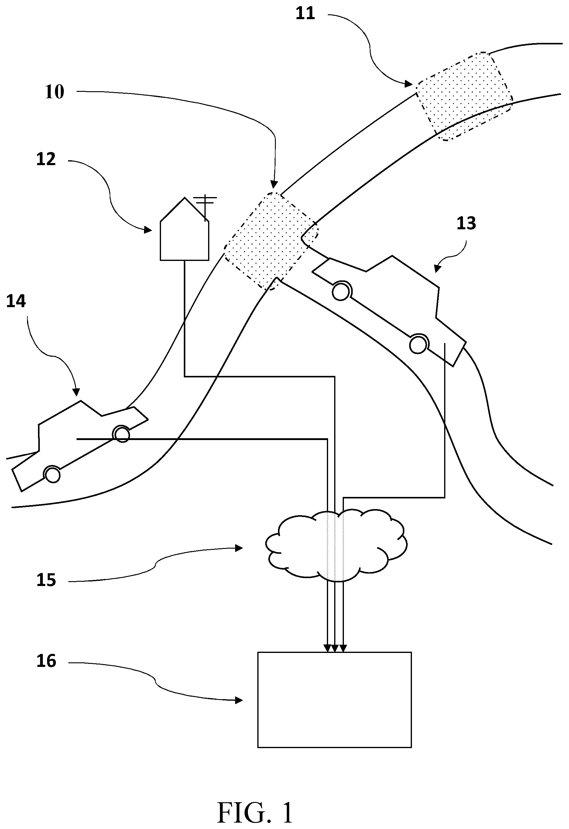 Patent US12311952 — Methods, apparatuses, systems and computer program products for estimating road surface temperature — Figure 1