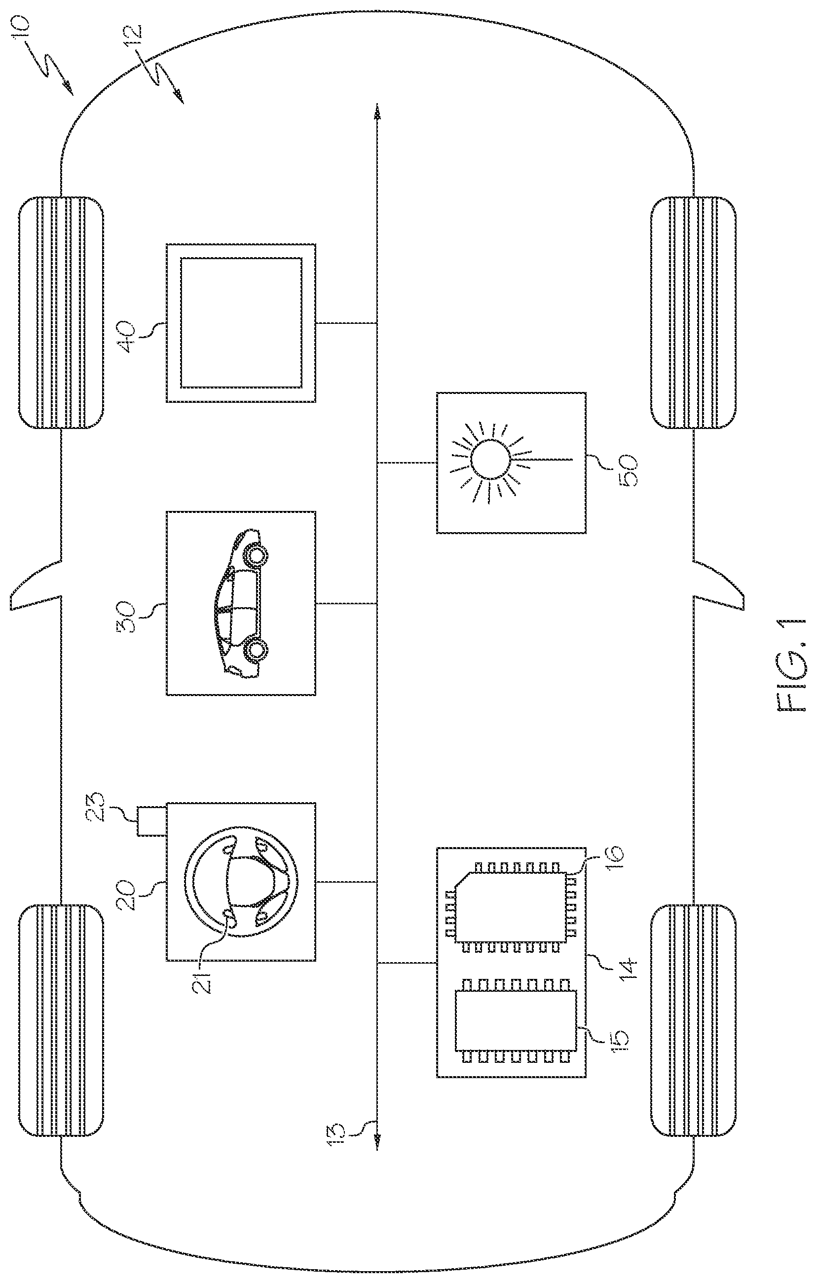 Patent US12311965 — Vehicles, systems, and methods for selecting a recommended vehicle driving mode — Figure 1
