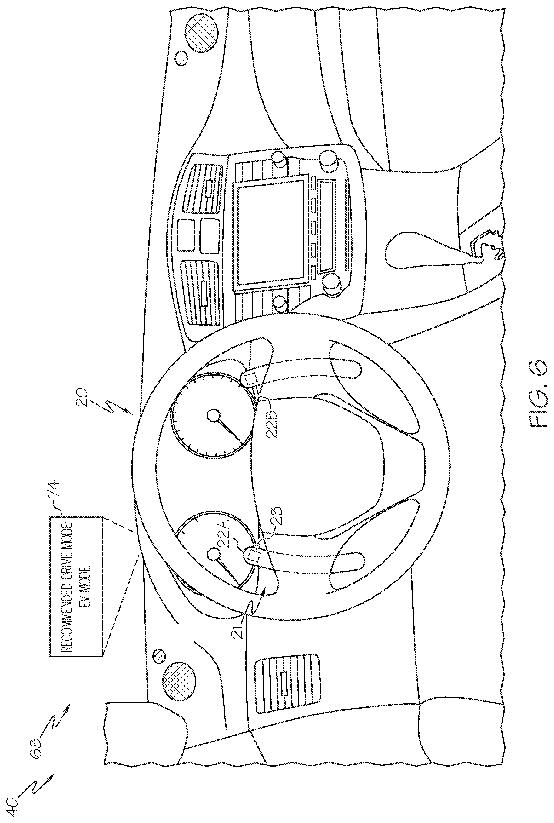 Patent US12311965 Figure 7 – Vehicles, systems, and methods for selecting a recommended vehicle driving mode