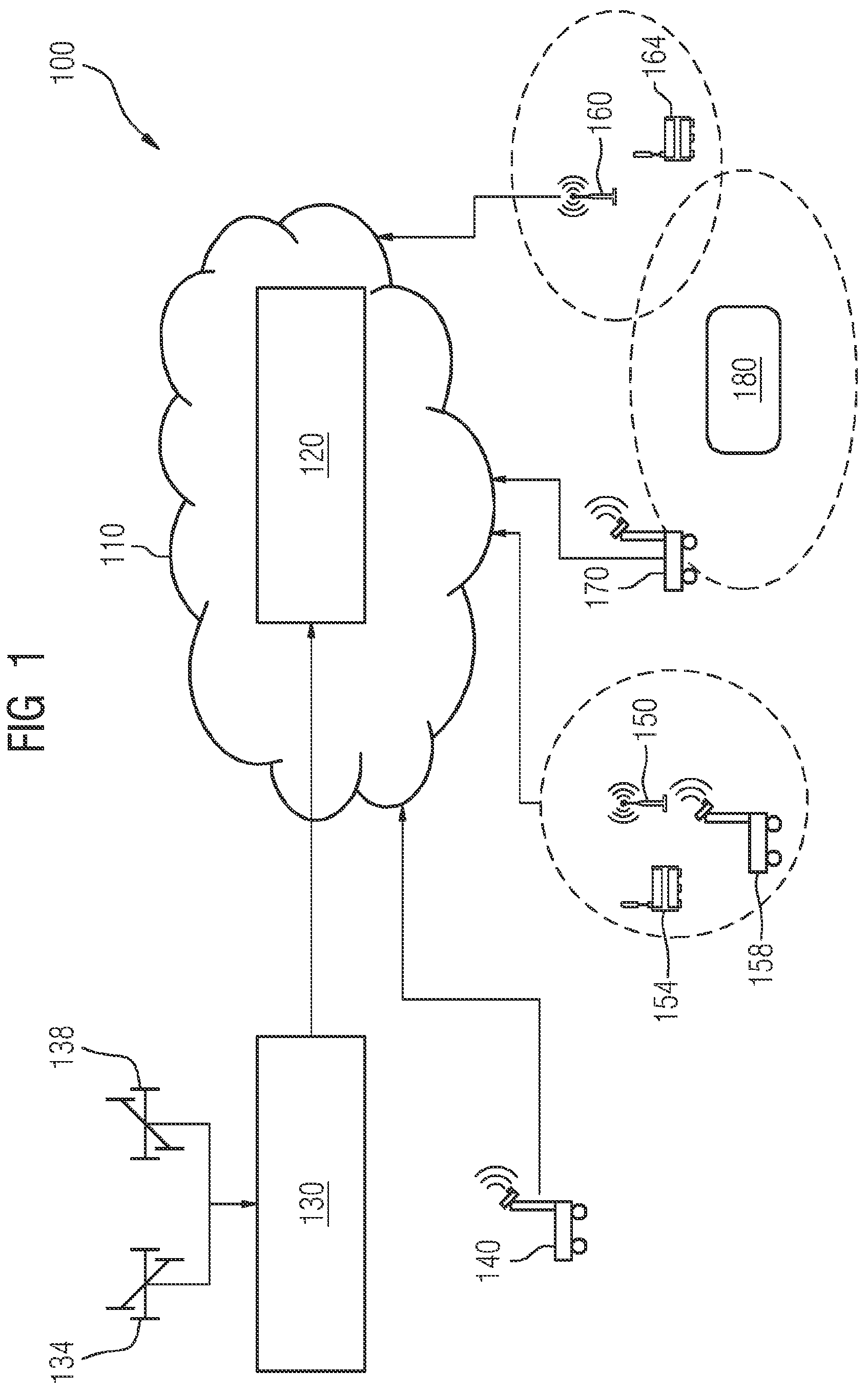 Patent US12311976 — Method of detecting an interference source in an industrial facility — Figure 1