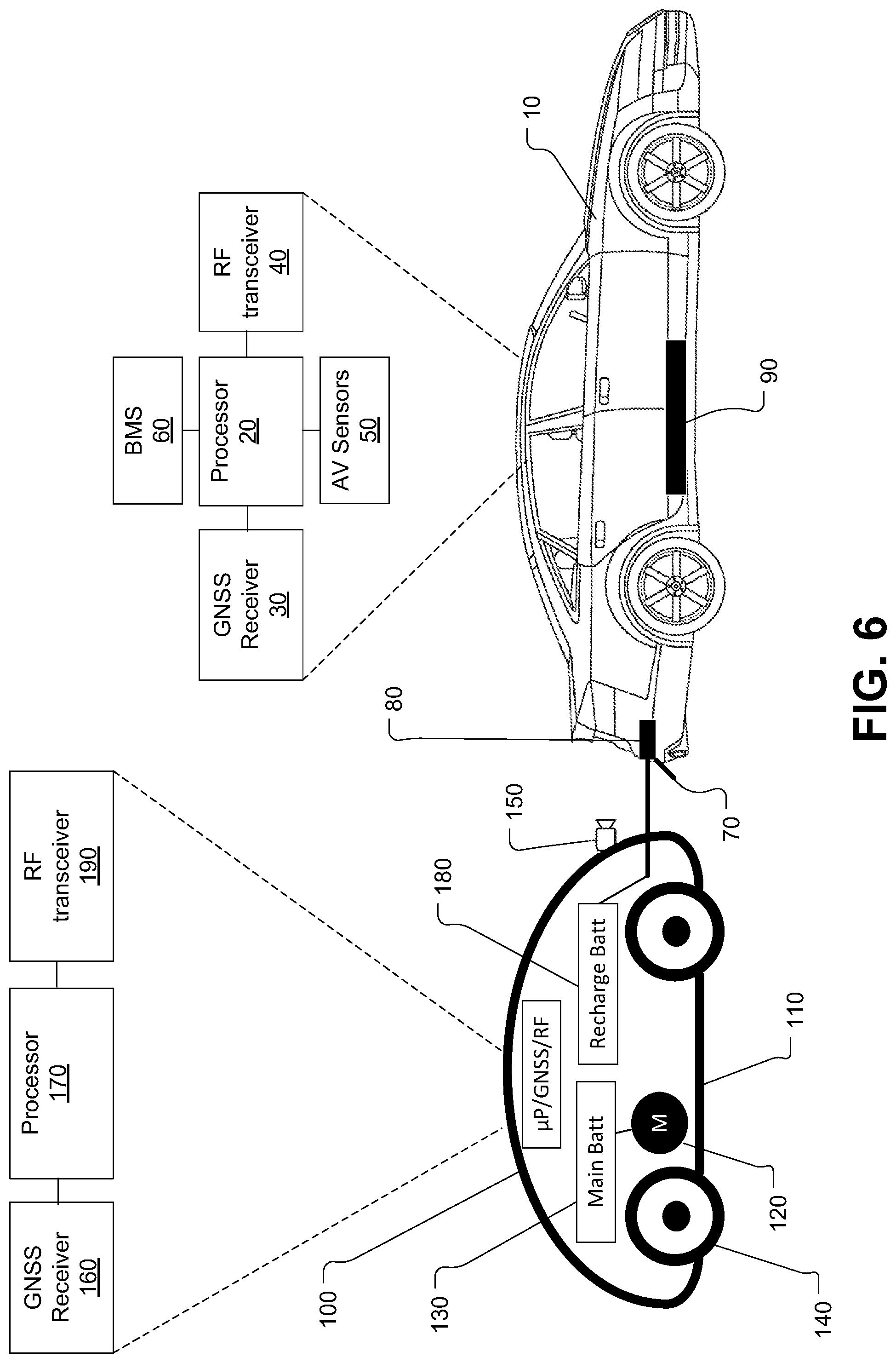 Patent US12311977 Figure 6 – Unmanned autonomous recharging vehicle and system of recharging electric vehicle