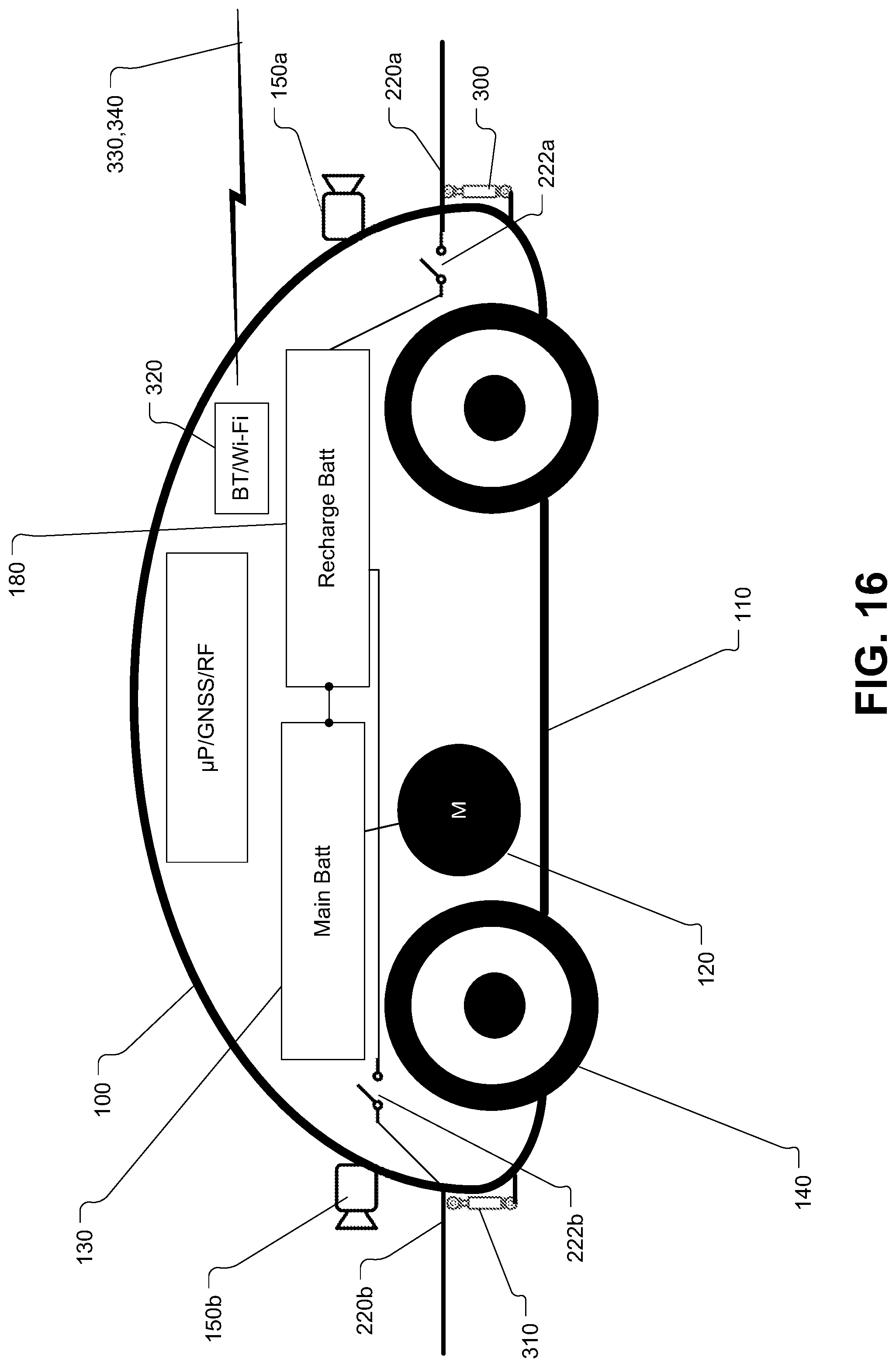 Patent US12311977 Figure 16 – Unmanned autonomous recharging vehicle and system of recharging electric vehicle