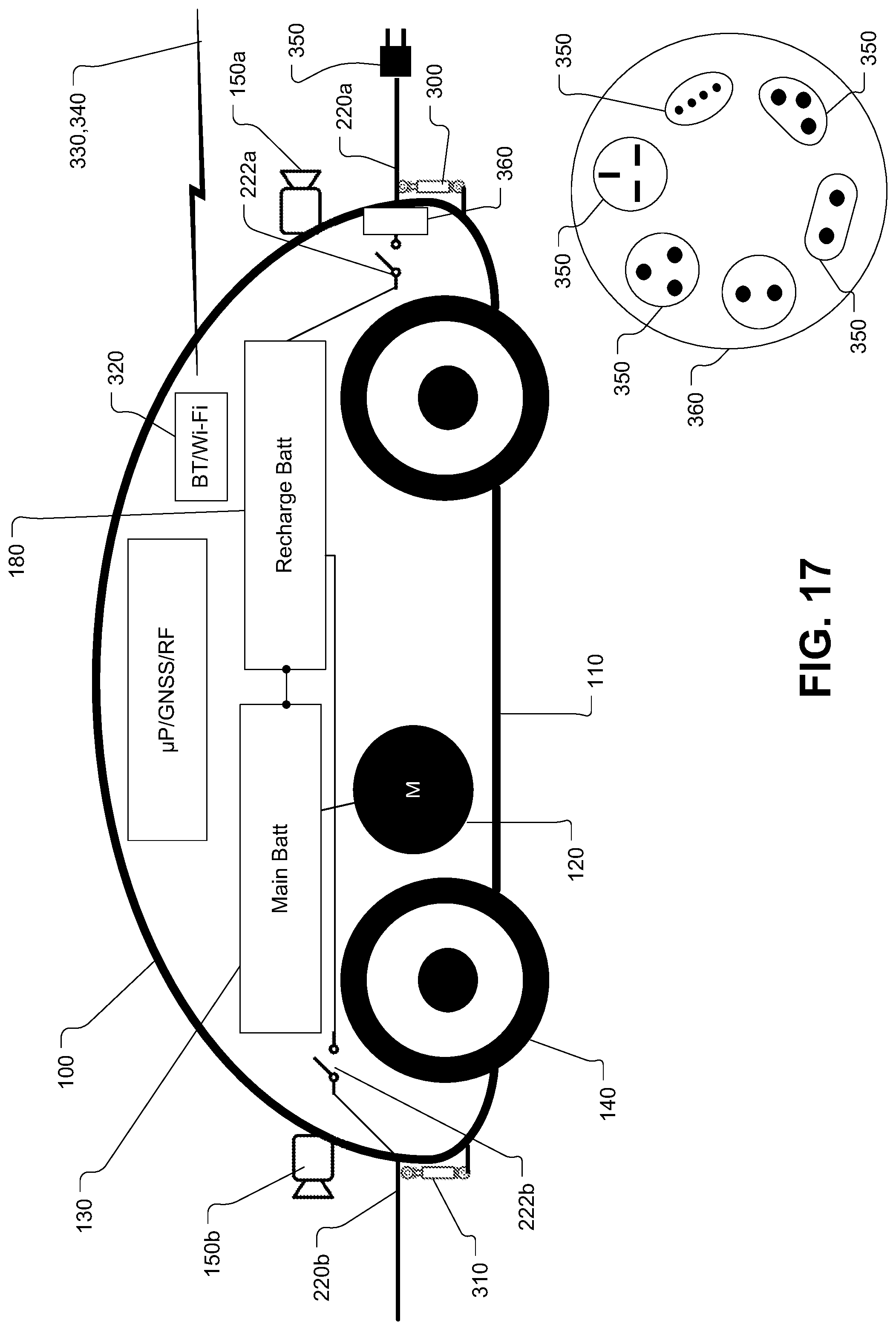 Patent US12311977 Figure 17 – Unmanned autonomous recharging vehicle and system of recharging electric vehicle