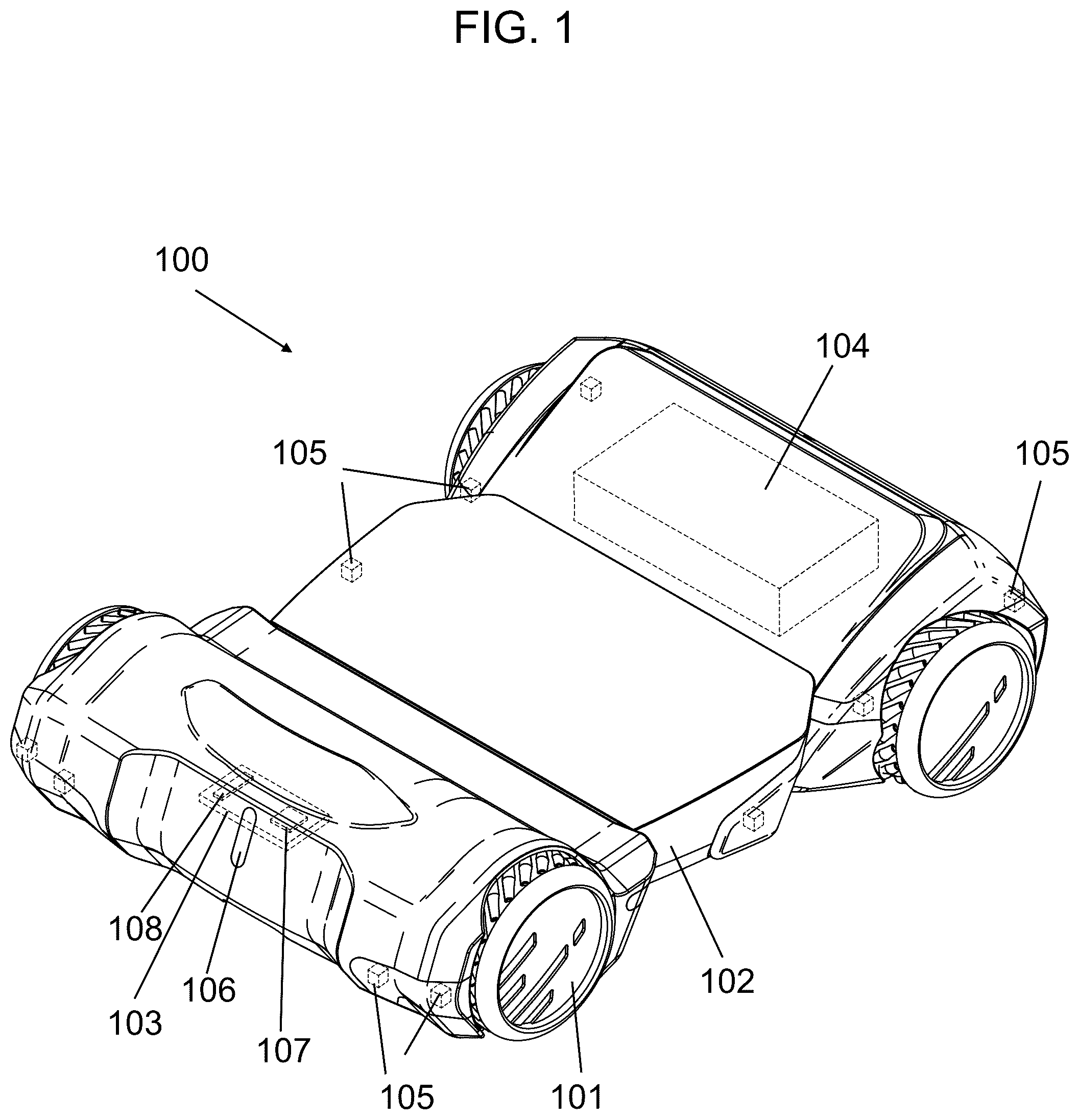 Patent US12312018 — Autonomous versatile vehicle system — Figure 1
