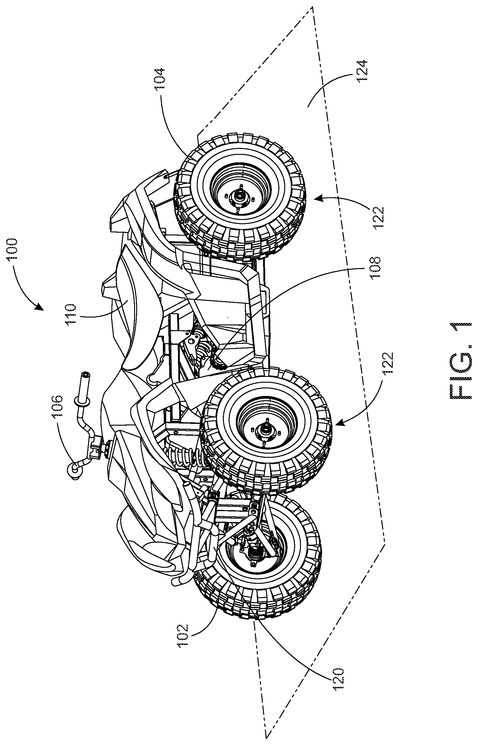 Patent US12312031 Figure 1 – Adjustable height pin for a tie rod