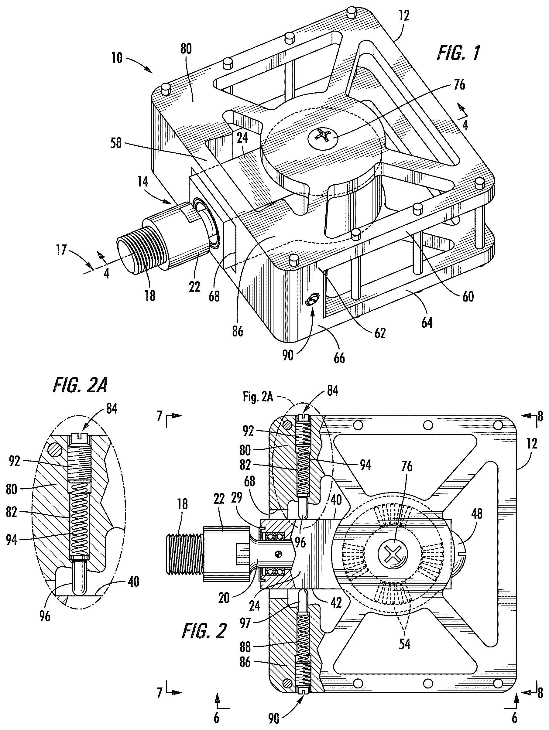 Patent US12312042 — Pedal — Figure 1
