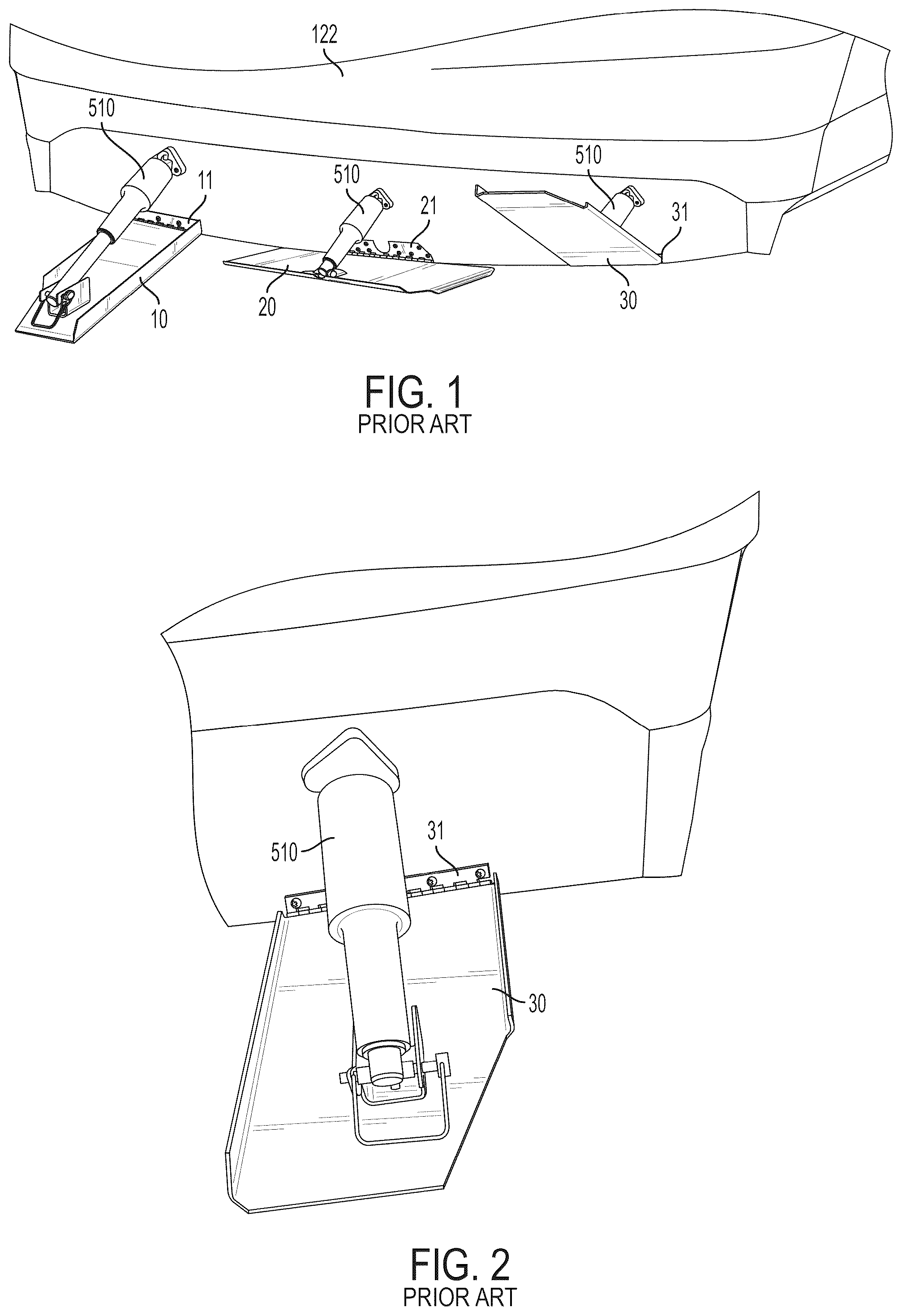 Patent US12312043 — Wake-modifying device for a boat — Figure 1