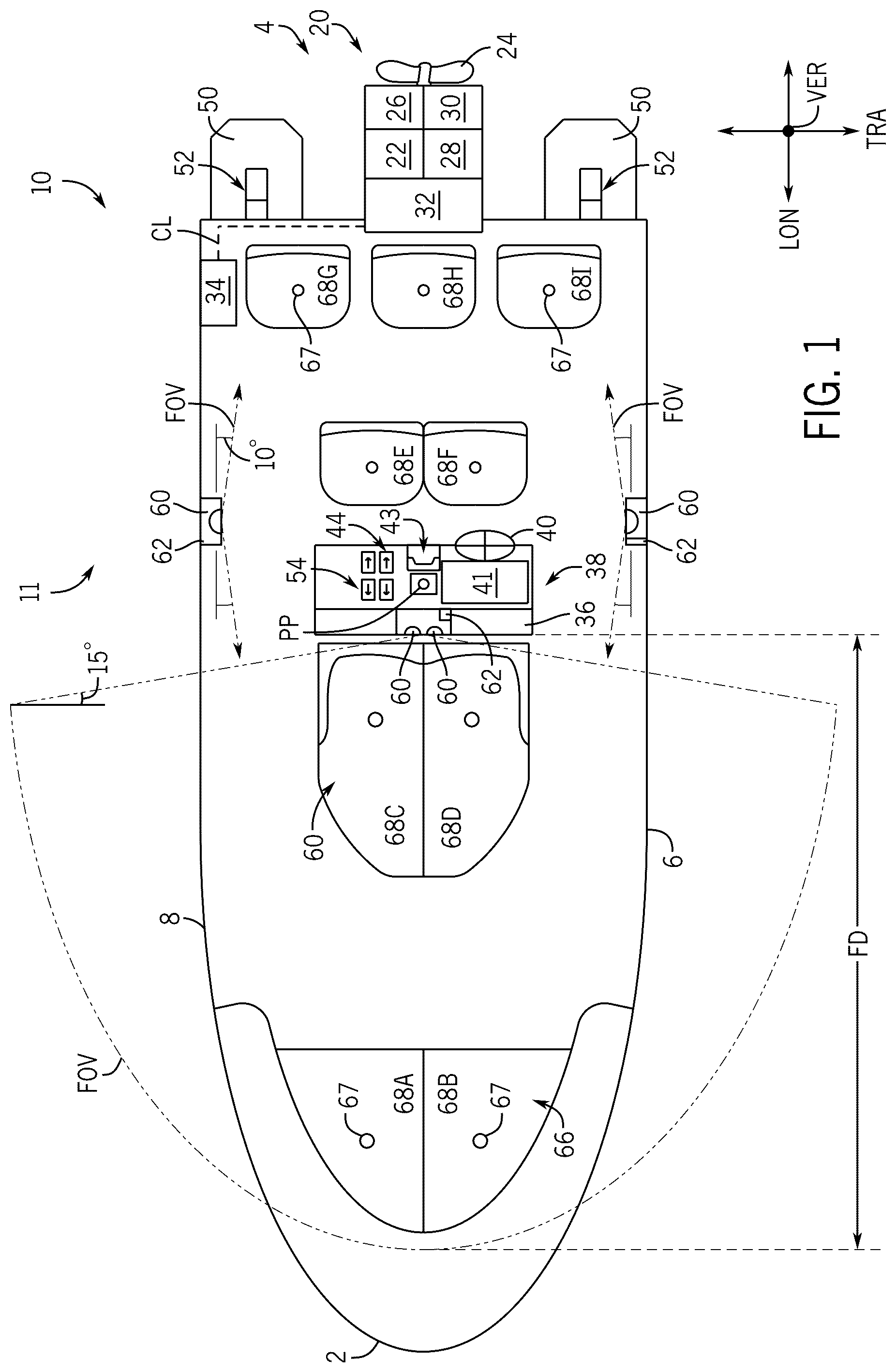 Patent US12312052 — Systems and methods for controlling marine vessels based on seat occupancy — Figure 1