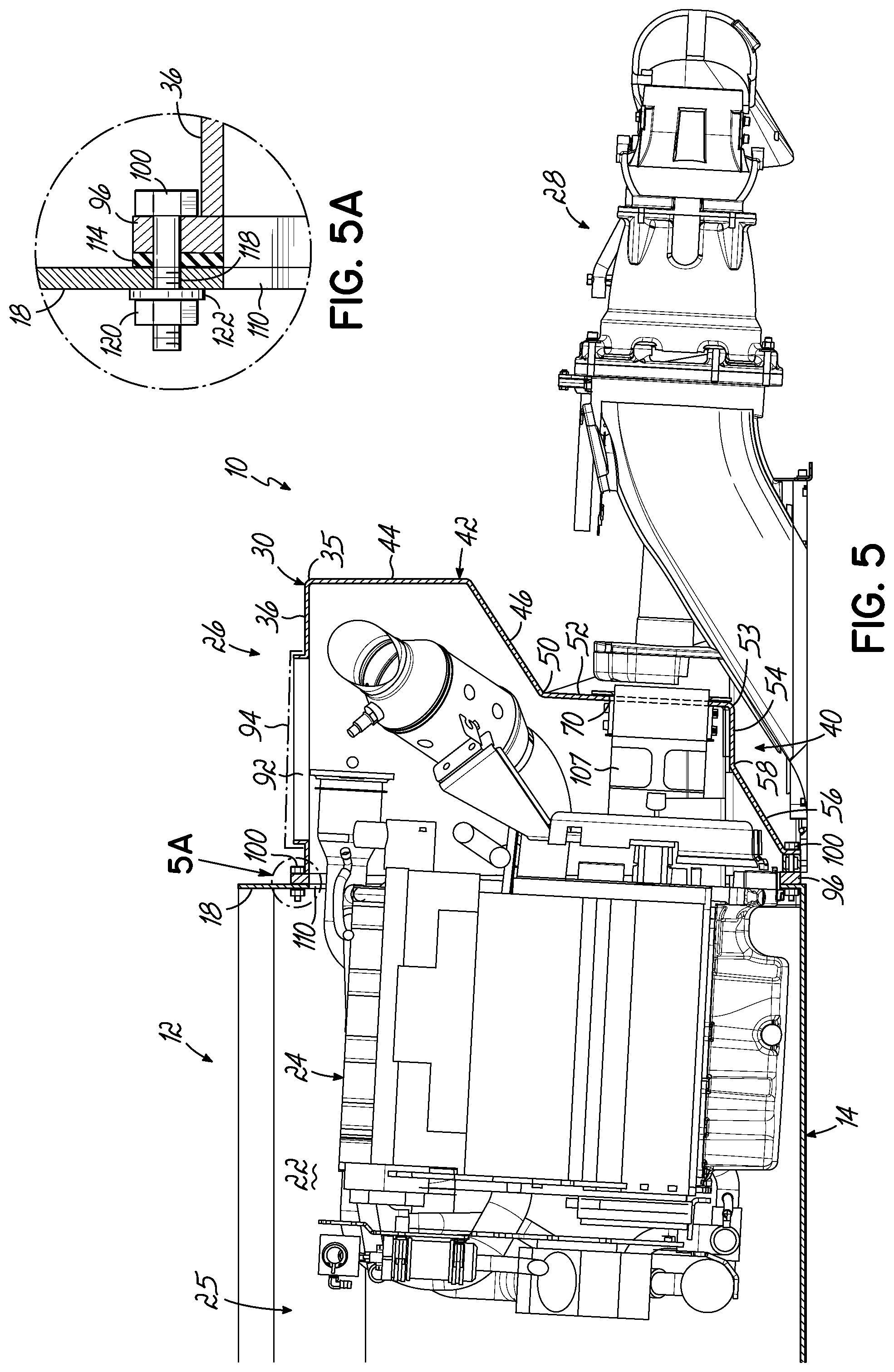 Patent US12312056 Figure 6 – Jet pump assembly and method of securing jet pump assembly to pontoon boat