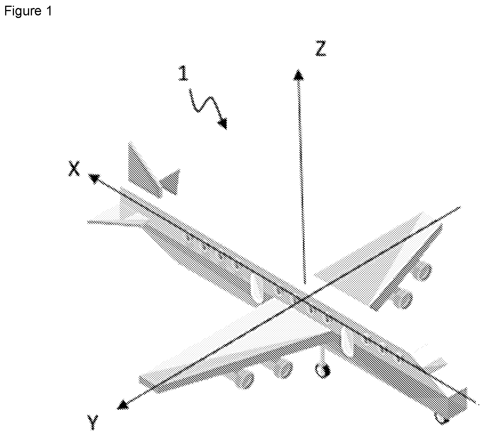Patent US12312065 Figure 1 – Aircraft door equipped with a system for adjustment in position and method for installing such a door