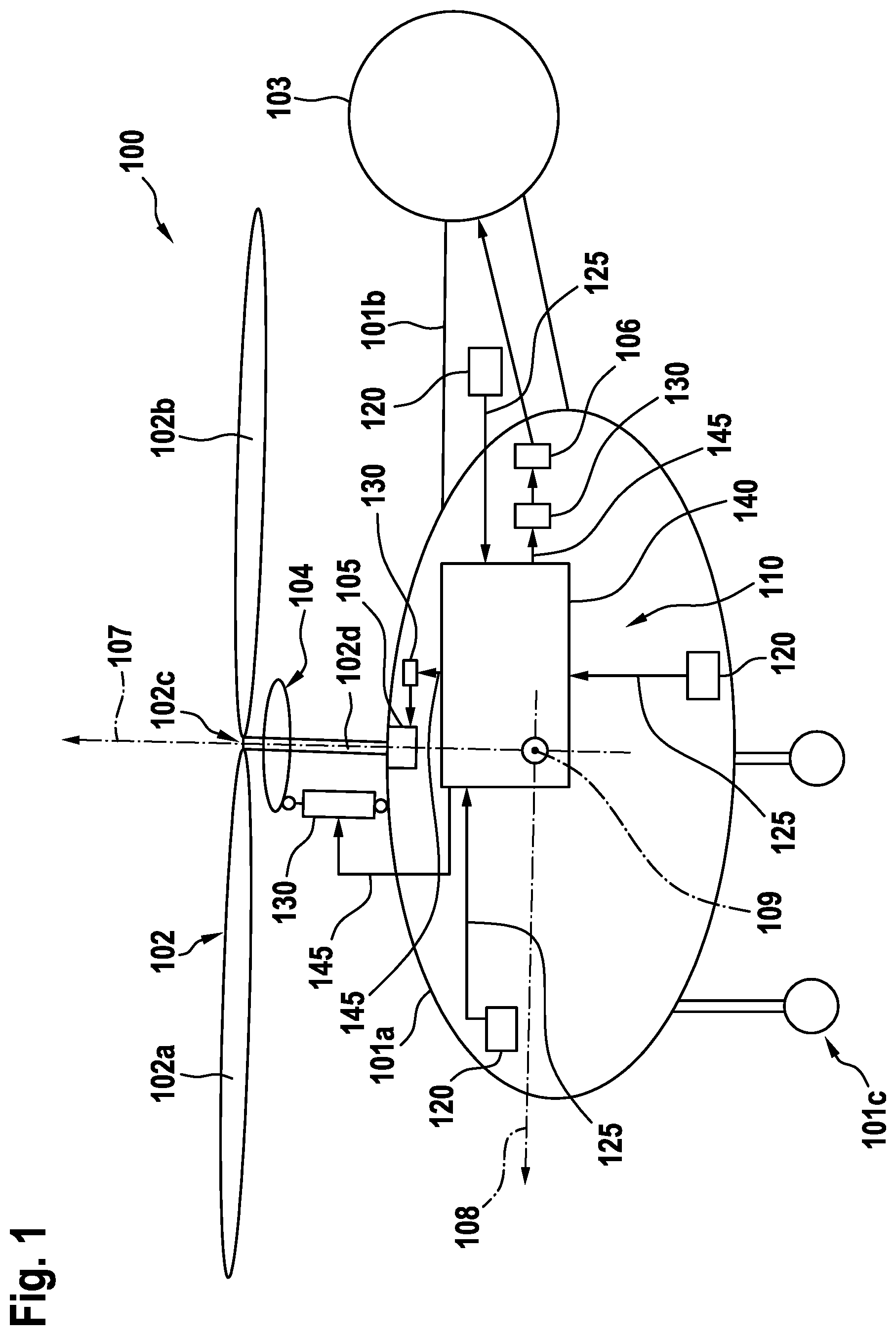 Patent US12312069 Figure 1 – Passenger discomfort-aware flight control system