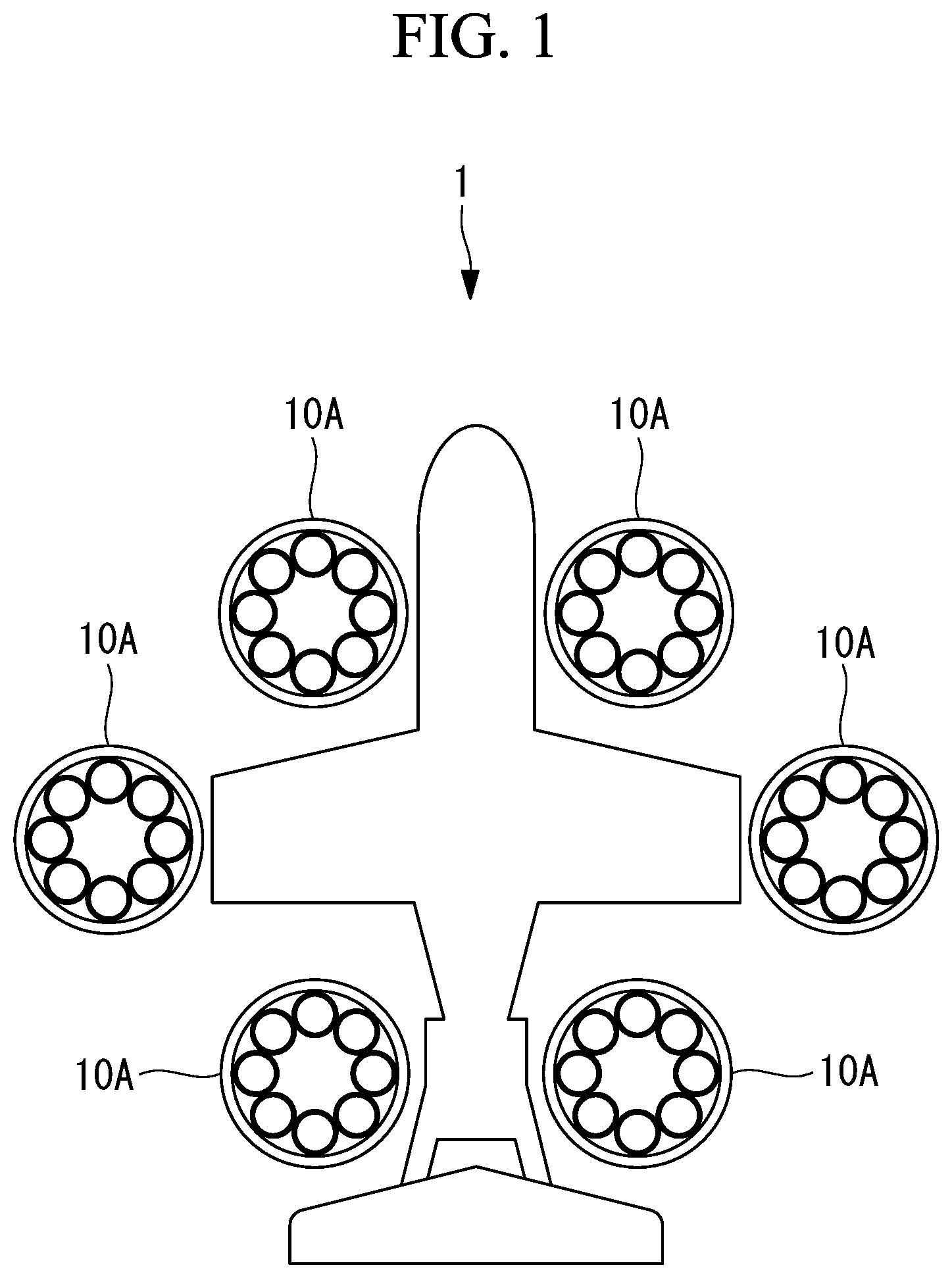 Patent US12312077 — Ducted fan device and aircraft — Figure 1