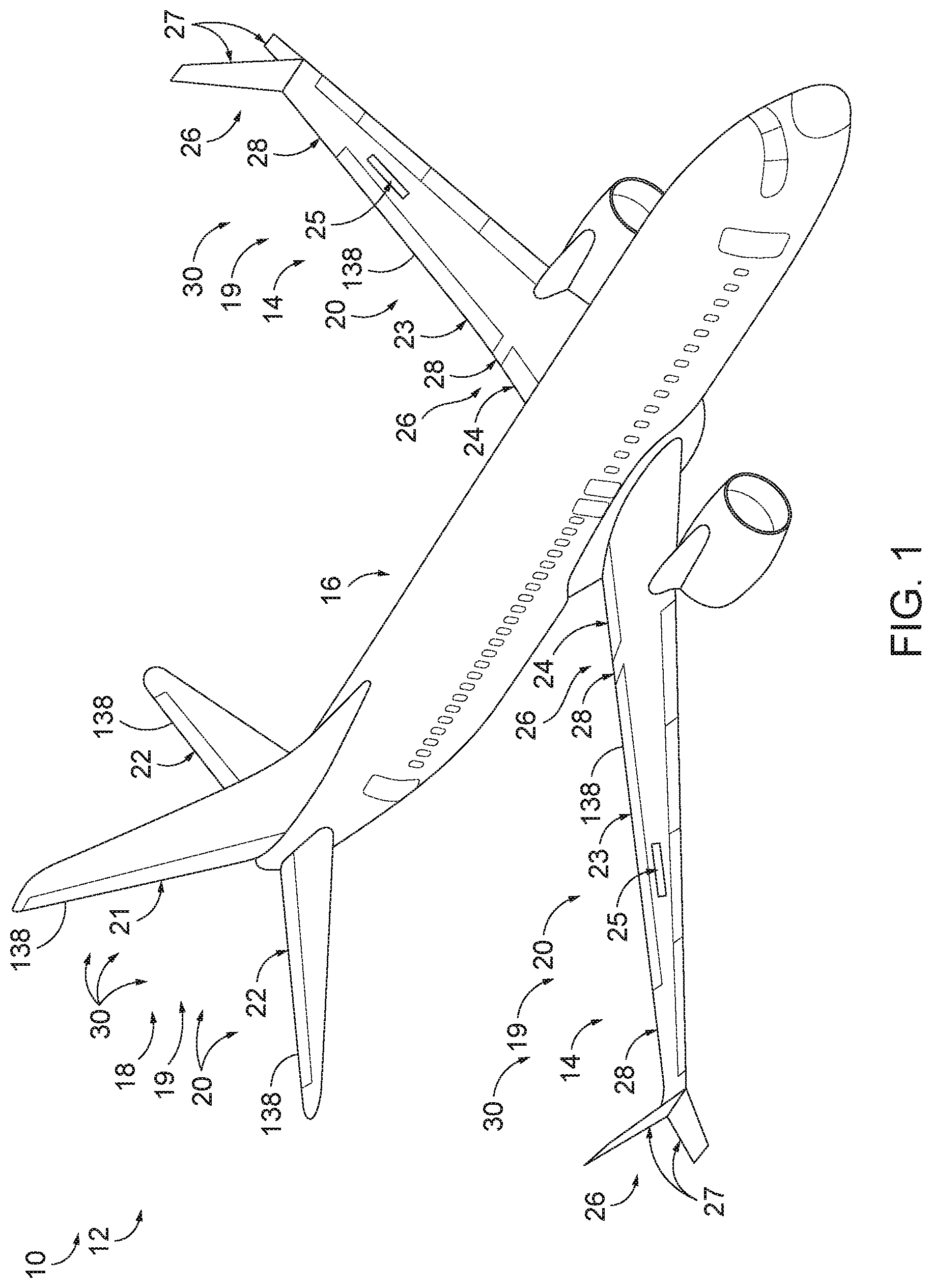 Patent US12312079 — Aerodynamic structures and methods of forming aerodynamic structures — Figure 1