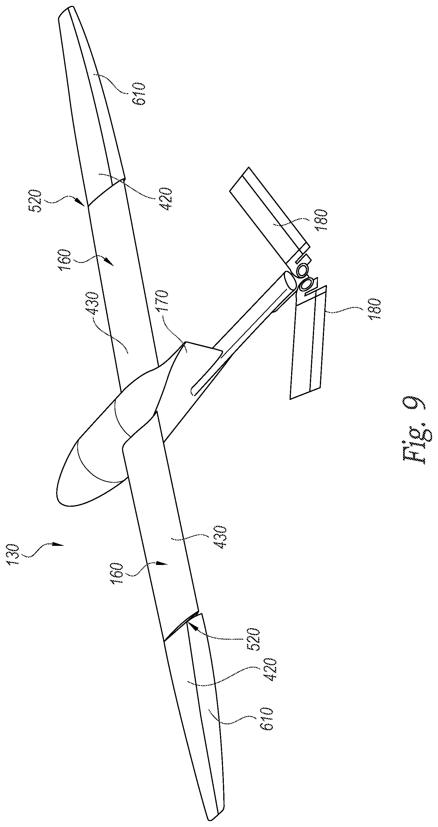 Patent US12312083 Figure 9 – Systems and methods for aerodynamic deployment of wing structures