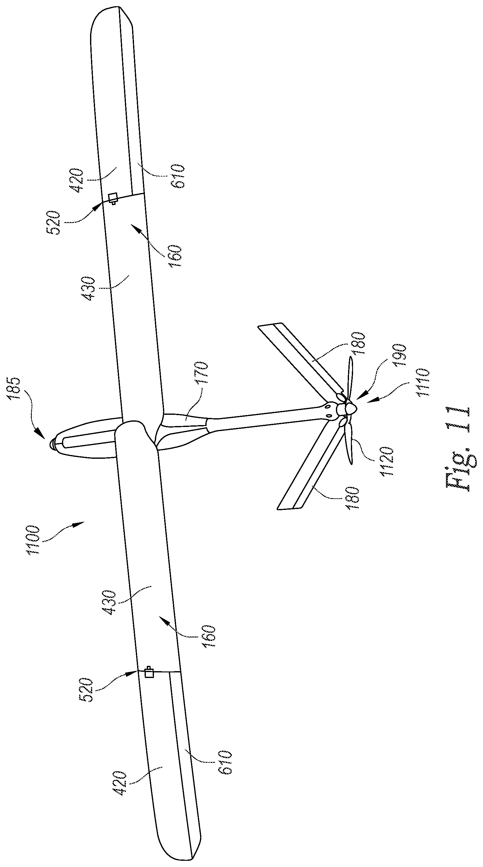 Patent US12312083 Figure 11 – Systems and methods for aerodynamic deployment of wing structures