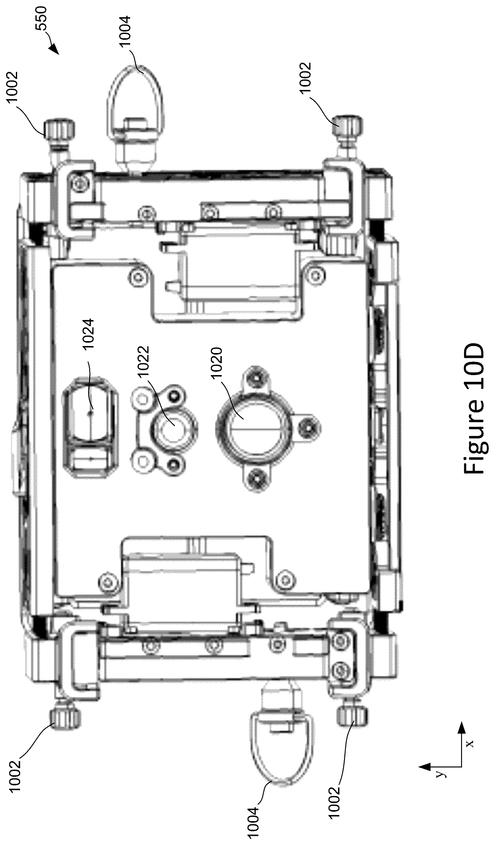 Patent US12312085 Figure 12 – Mechanical release device for unmanned aerial vehicle drop-payload