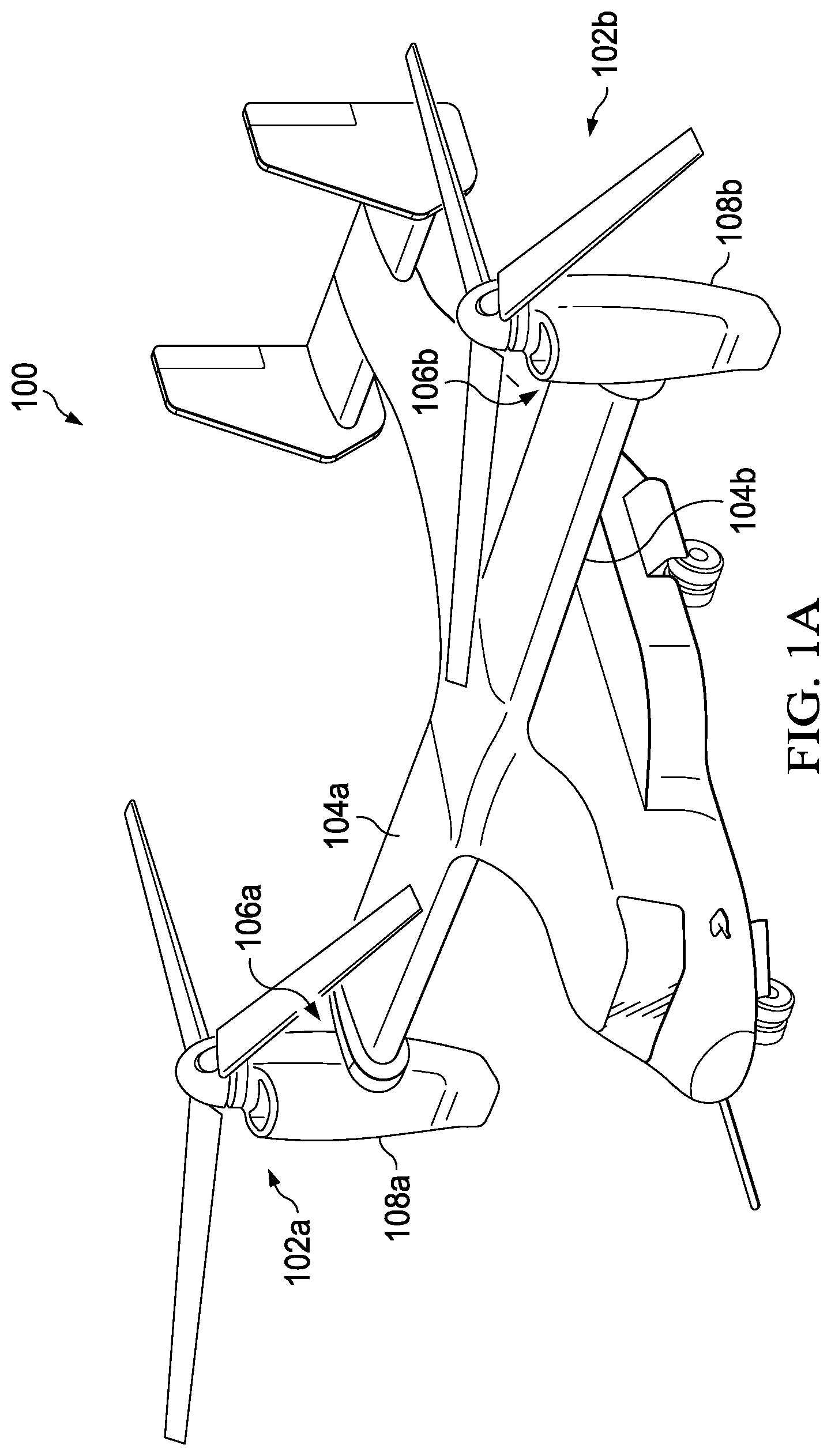Patent US12312093 — Method and system for controlling rotor speeds of rotor systems — Figure 1